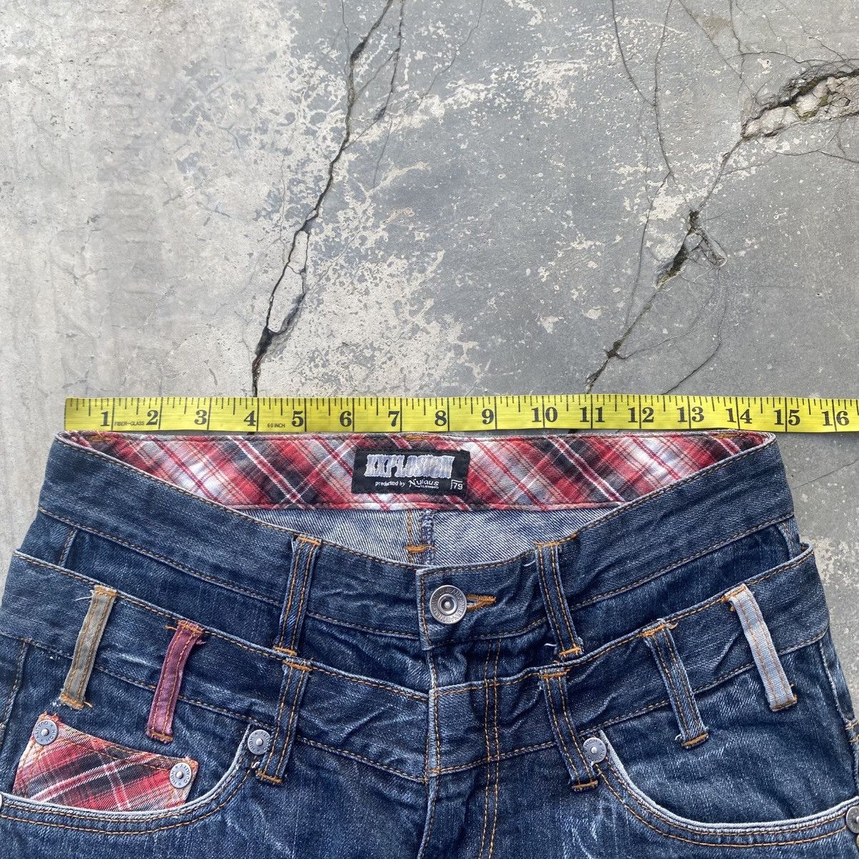 Japanese Brand × Vintage Nylaus Double Waist Claw Mark Jeans Size US 29 - 5 Thumbnail