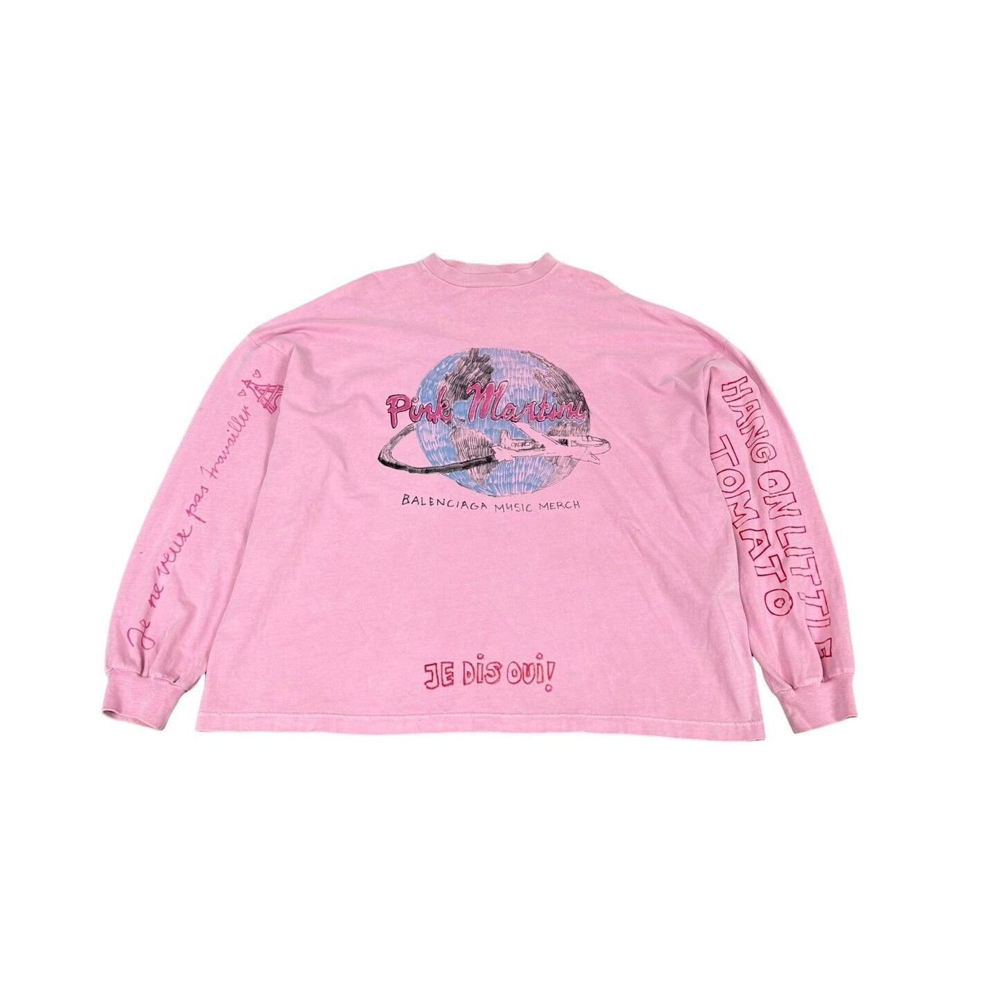 Balenciaga Balenciaga Pink Martini Music Merch LS T-Shirt 2 Size US M / EU 48-50 / 2 - 1 Thumbnail