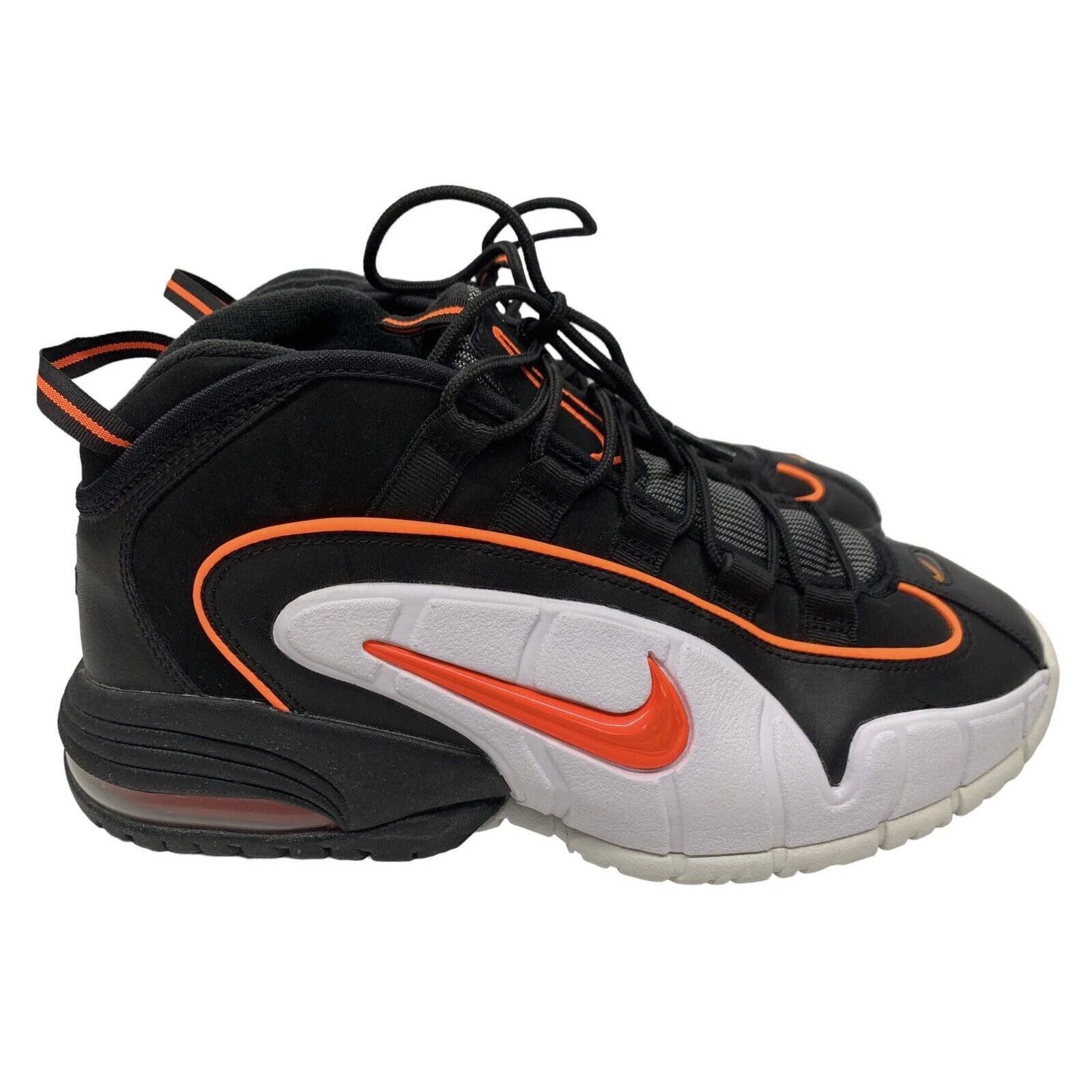 2018 Nike Air Max Penny Black Orange Mens 685153-002