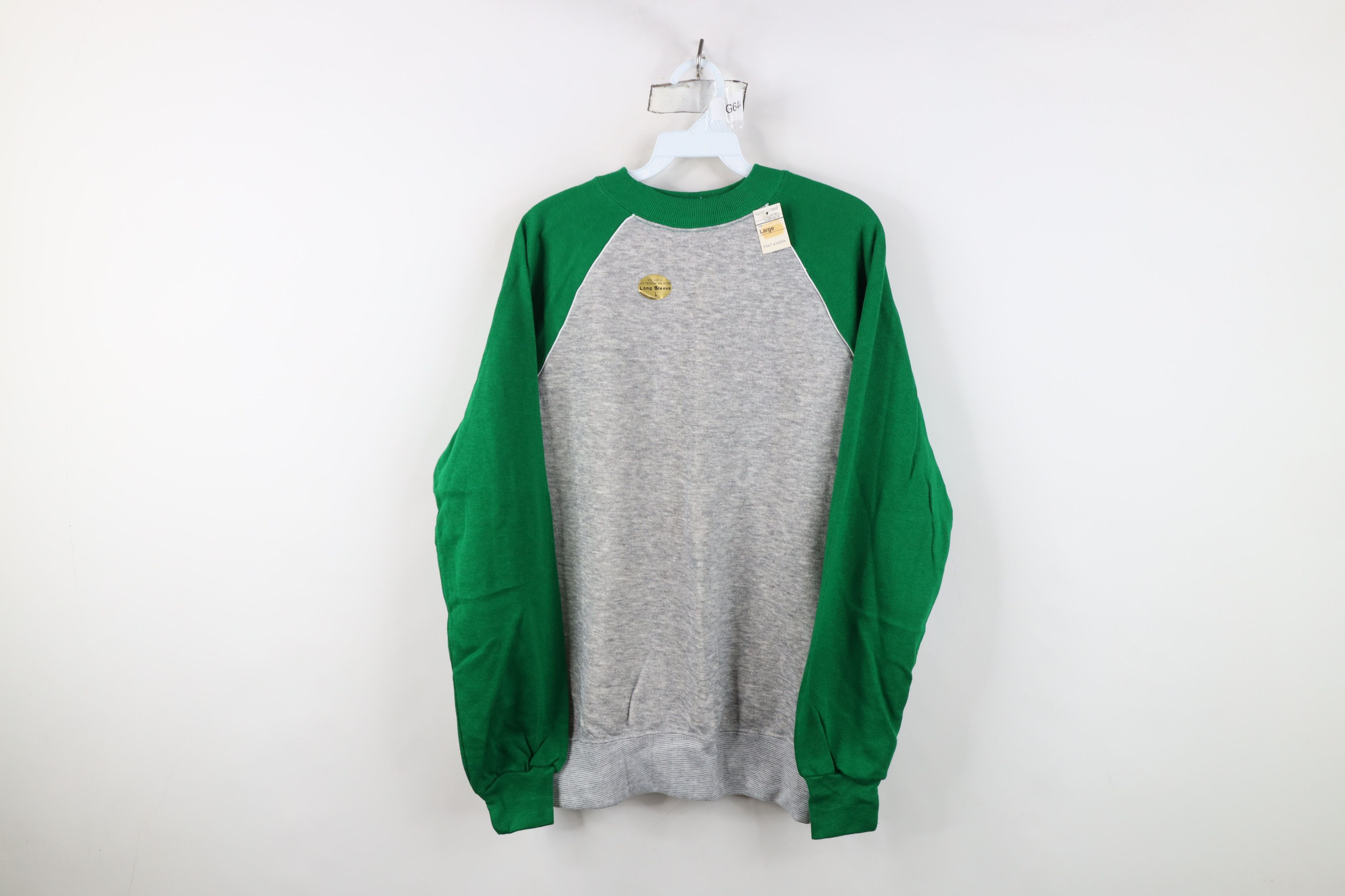 Vintage Deadstock Vintage 60s 70s Streetwear Raglan Sweatshirt USA Size US L / EU 52-54 / 3 - 1 Thumbnail