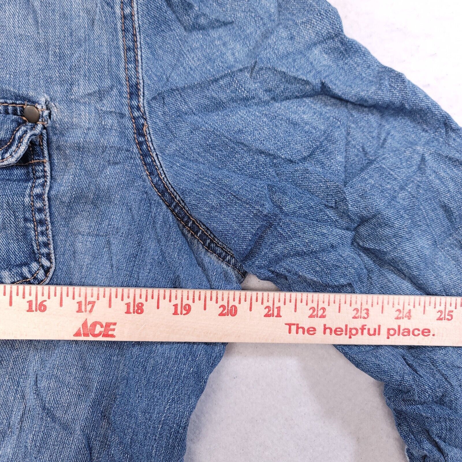 Mossimo Mossimo Casual Button Denim Jean Jacket Womens Size L Blue Size L / US 10 / IT 46 - 6 Thumbnail