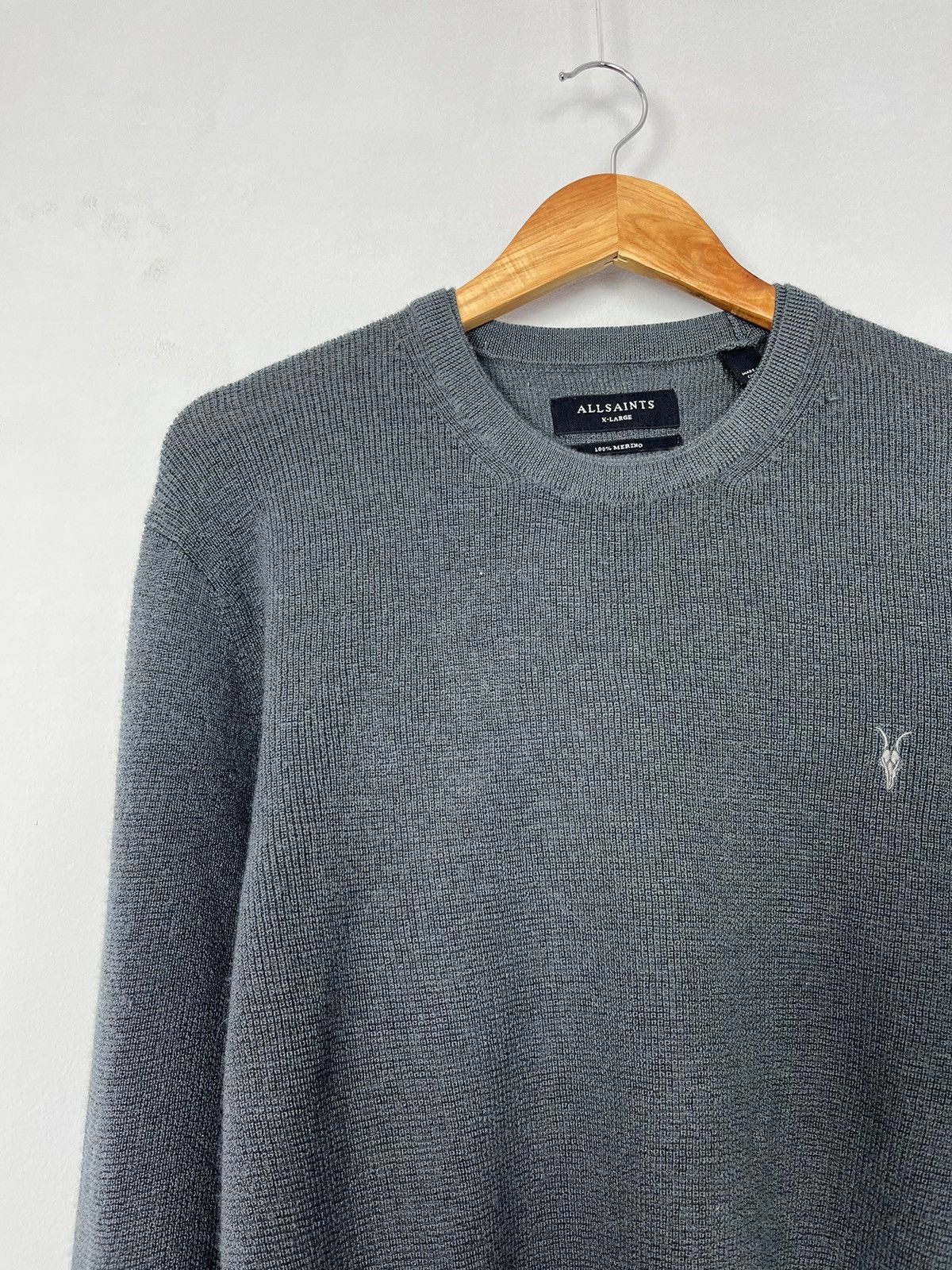 Allsaints Allsaints Ivar Merino Crew Wool Sweater Jumper Size US XL / EU 56 / 4 - 3 Thumbnail