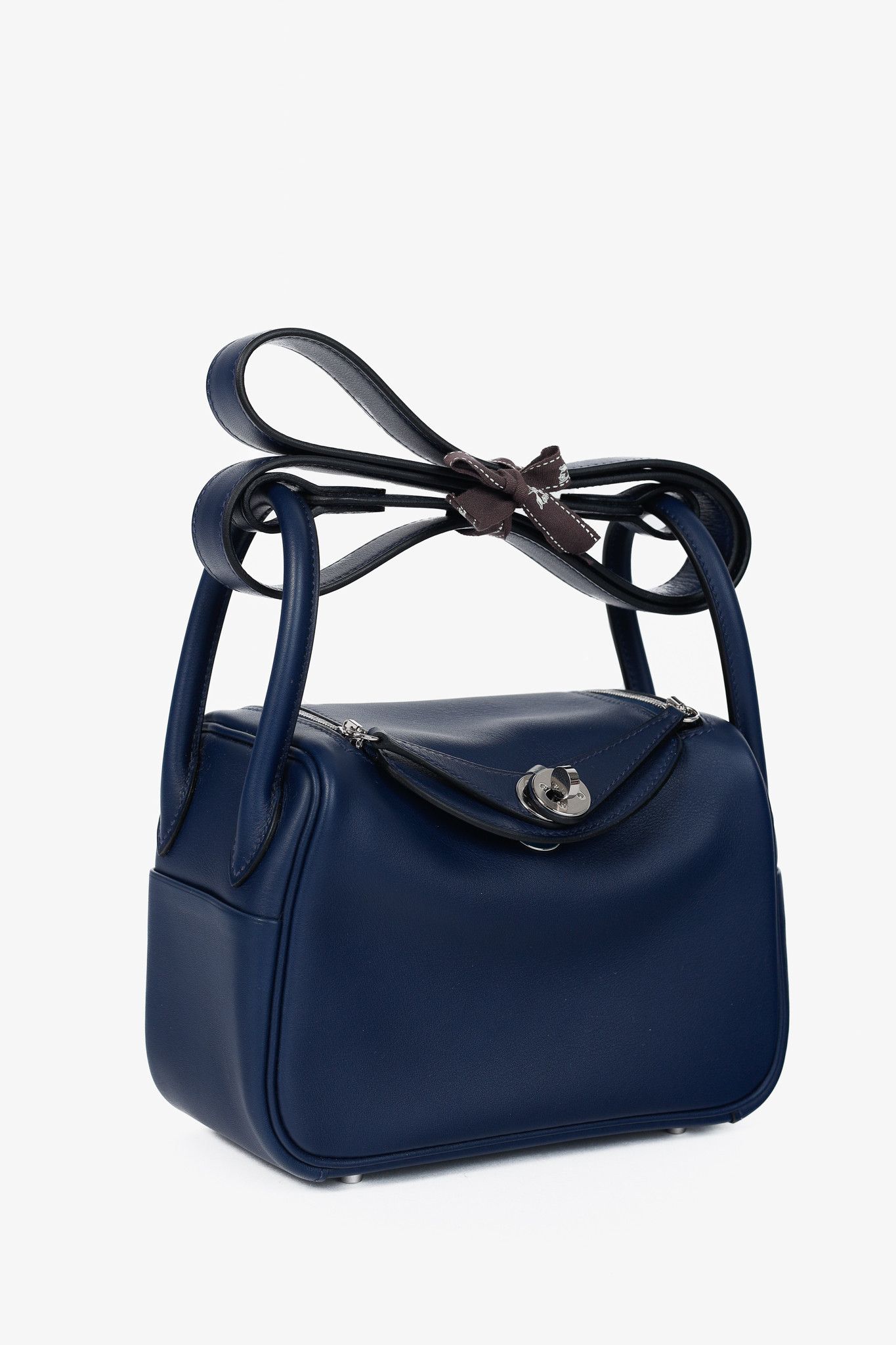 Hermes Hermes Lindy II Mini Verso Bleu Navy Swift Shoulder Bag Size ONE SIZE - 2 Thumbnail