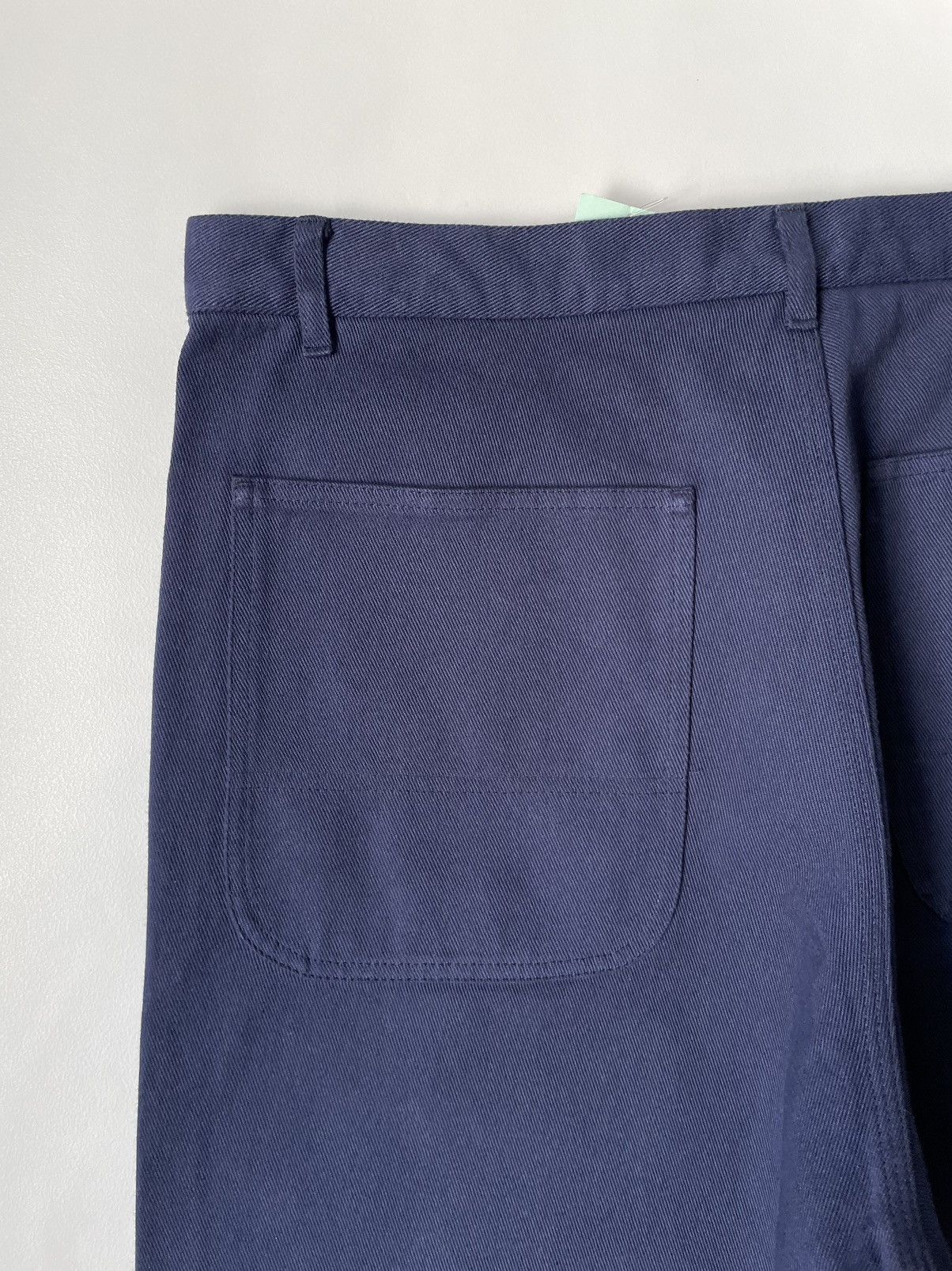 Comme des Garcons Wide Leg Blue Cotton Utility Pants Size US 34 / EU 50 - 11 Thumbnail