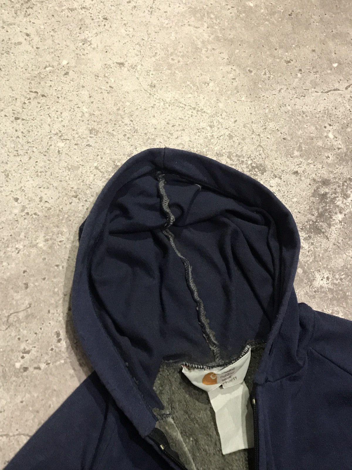 Carhartt × Vintage Vintage Zip-Hoodie Carhartt Embroiled Logo Faded Blue Size US L / EU 52-54 / 3 - 8 Thumbnail