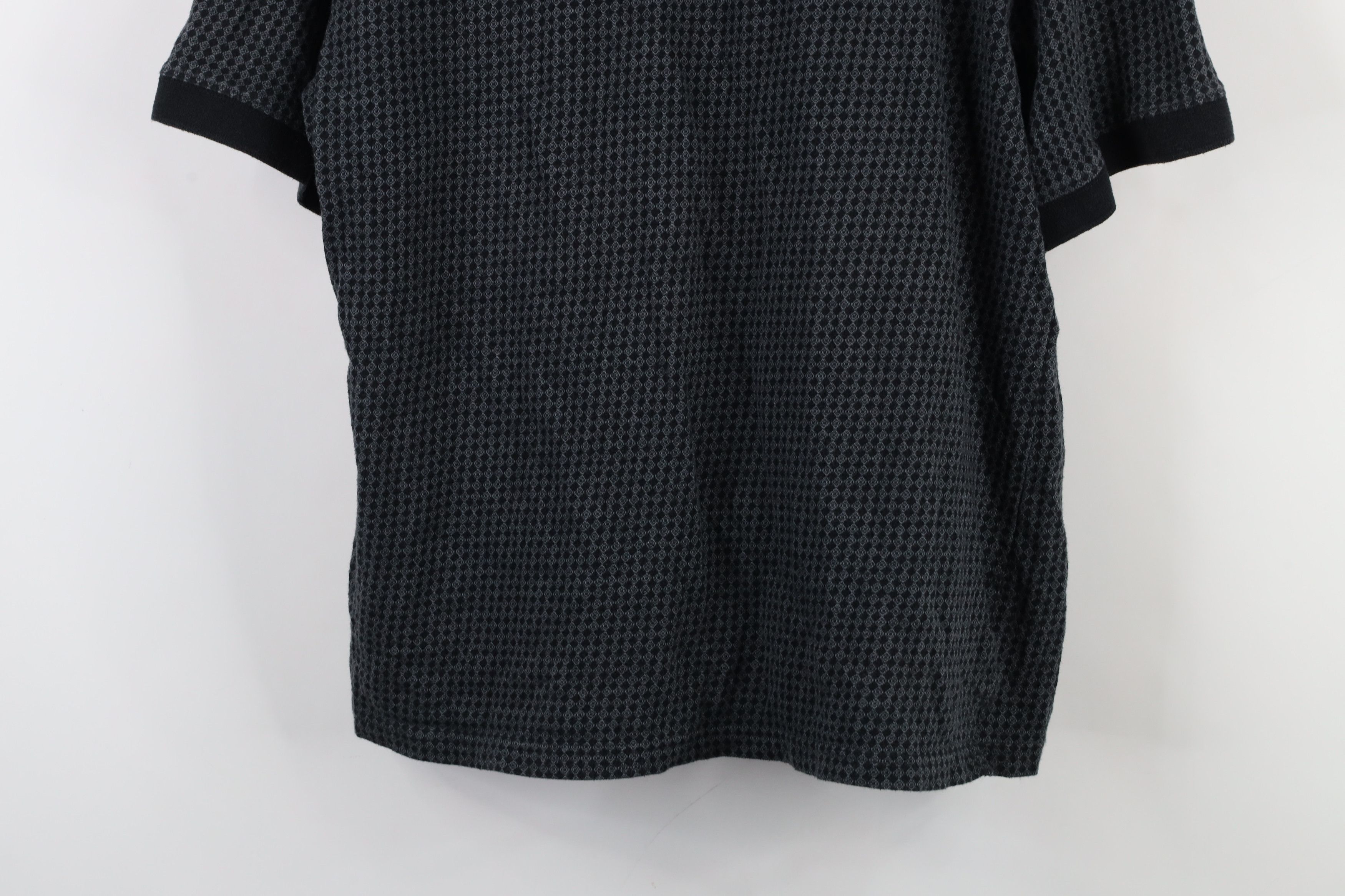 Vintage Vintage 90s Streetwear Diamond Geometric Knit Polo Shirt Size US L / EU 52-54 / 3 - 3 Thumbnail