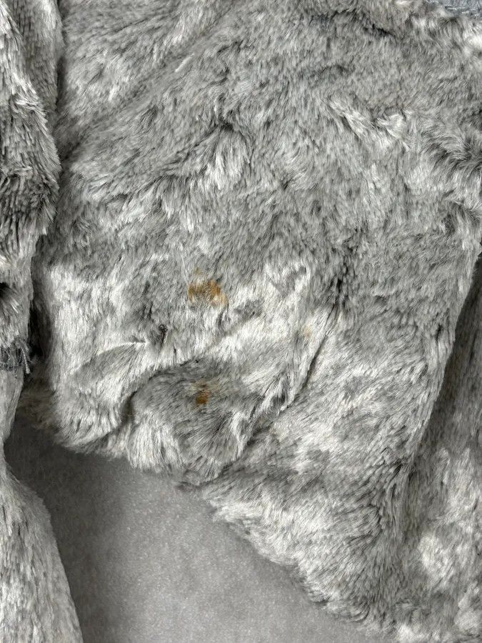 Armani Armani Grey Velvet Faux Fur Jacket Size M / US 6-8 / IT 42-44 - 12 Thumbnail