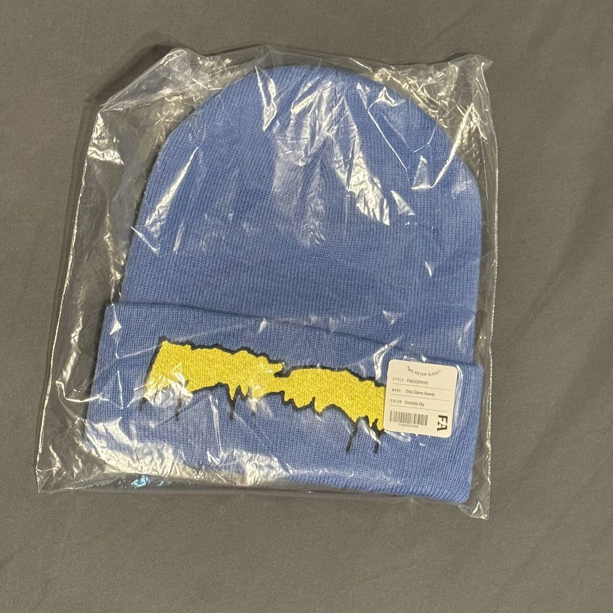 Fucking Awesome Drip Stamp Beanie Fucking Awesome Blue Size ONE SIZE - 2 Thumbnail