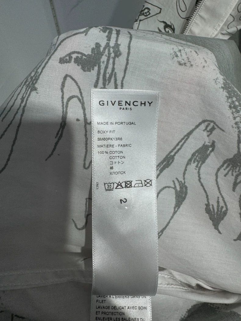 Givenchy Givenchy Size41 Skull new full-print zip-up short-sleeve sh Size US M / EU 48-50 / 2 - 7 Thumbnail