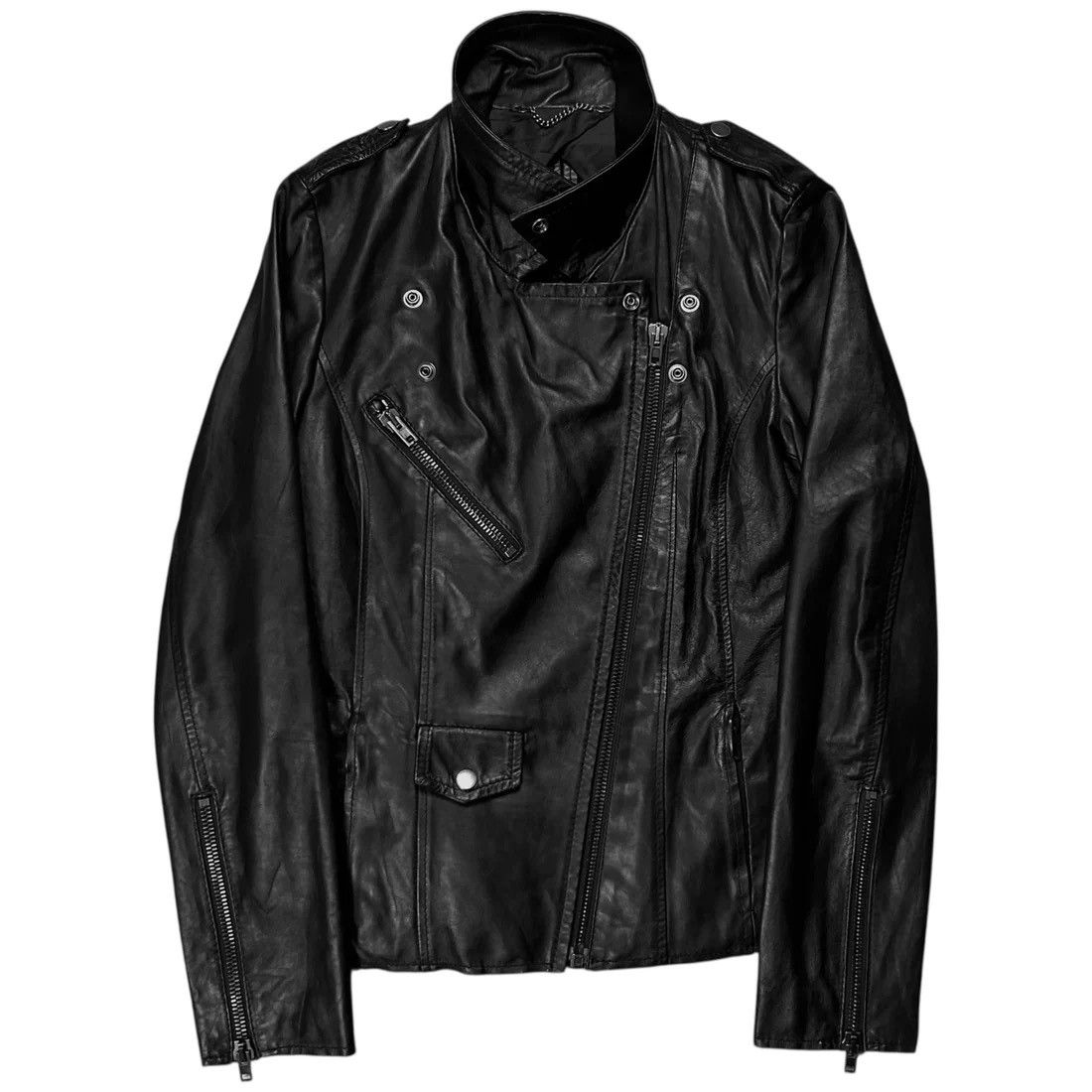 Maison Margiela Maison Martin Margiela Perfecto Veal Leather Jacket - AW13 Size US S / EU 44-46 / 1 - 1 Thumbnail