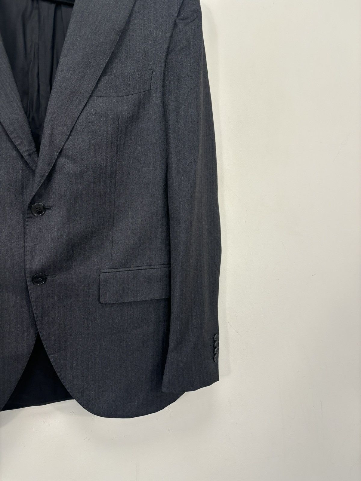 Luigi Bianchi Luigi Bianchi Sartoria Men’s Herringbone Wool Blazer Jacket Size 38R - 6 Thumbnail