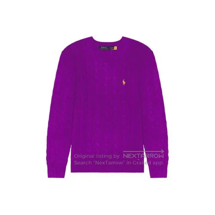 Polo Ralph Lauren Polo Ralph Lauren Men's Purple Logo Crewneck Sweater. Size US XL / EU 56 / 4 - 1 Thumbnail