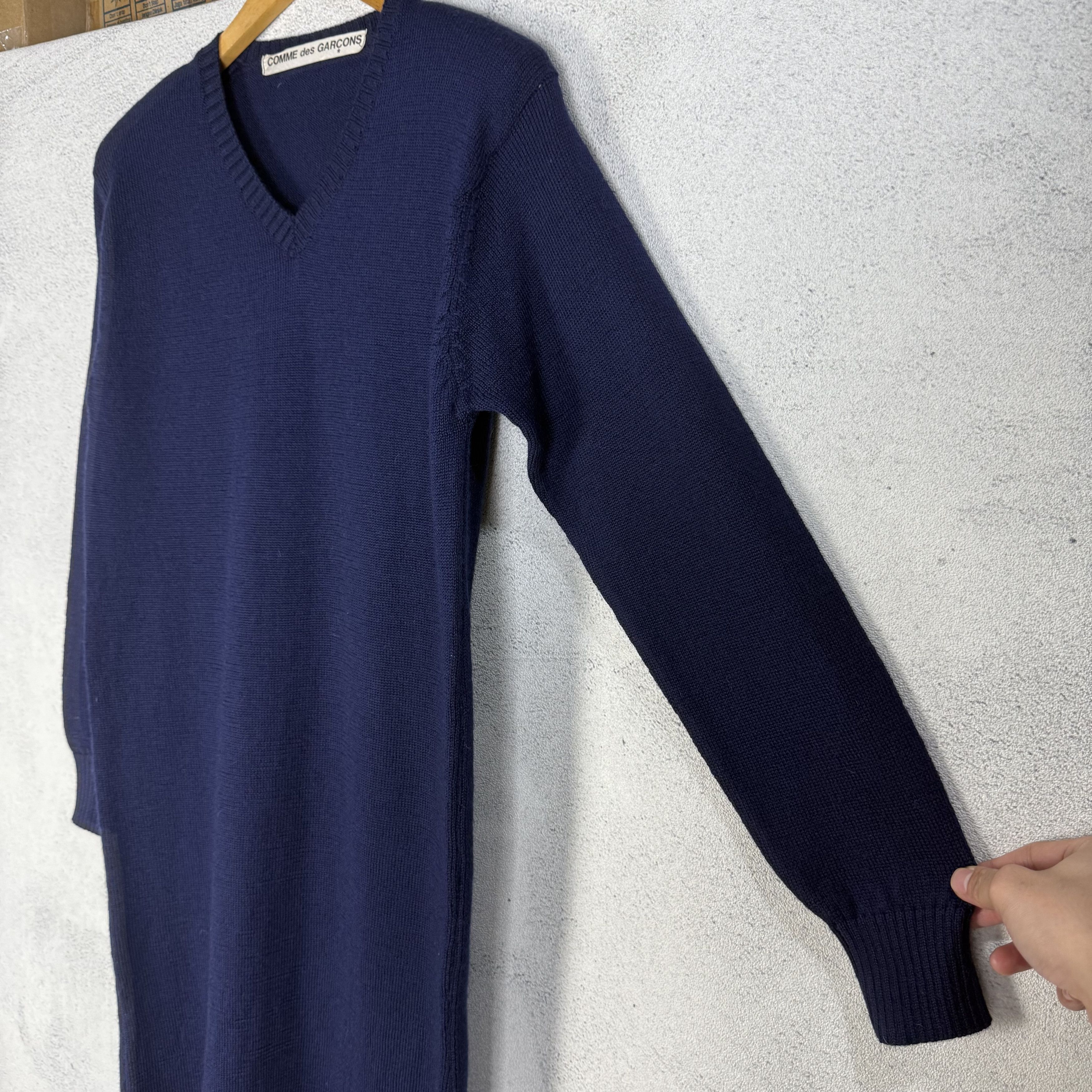 Comme des Garcons Archive 80s Comme Des Garcons Midi Wool Dress Size S / US 4 / IT 40 - 3 Thumbnail
