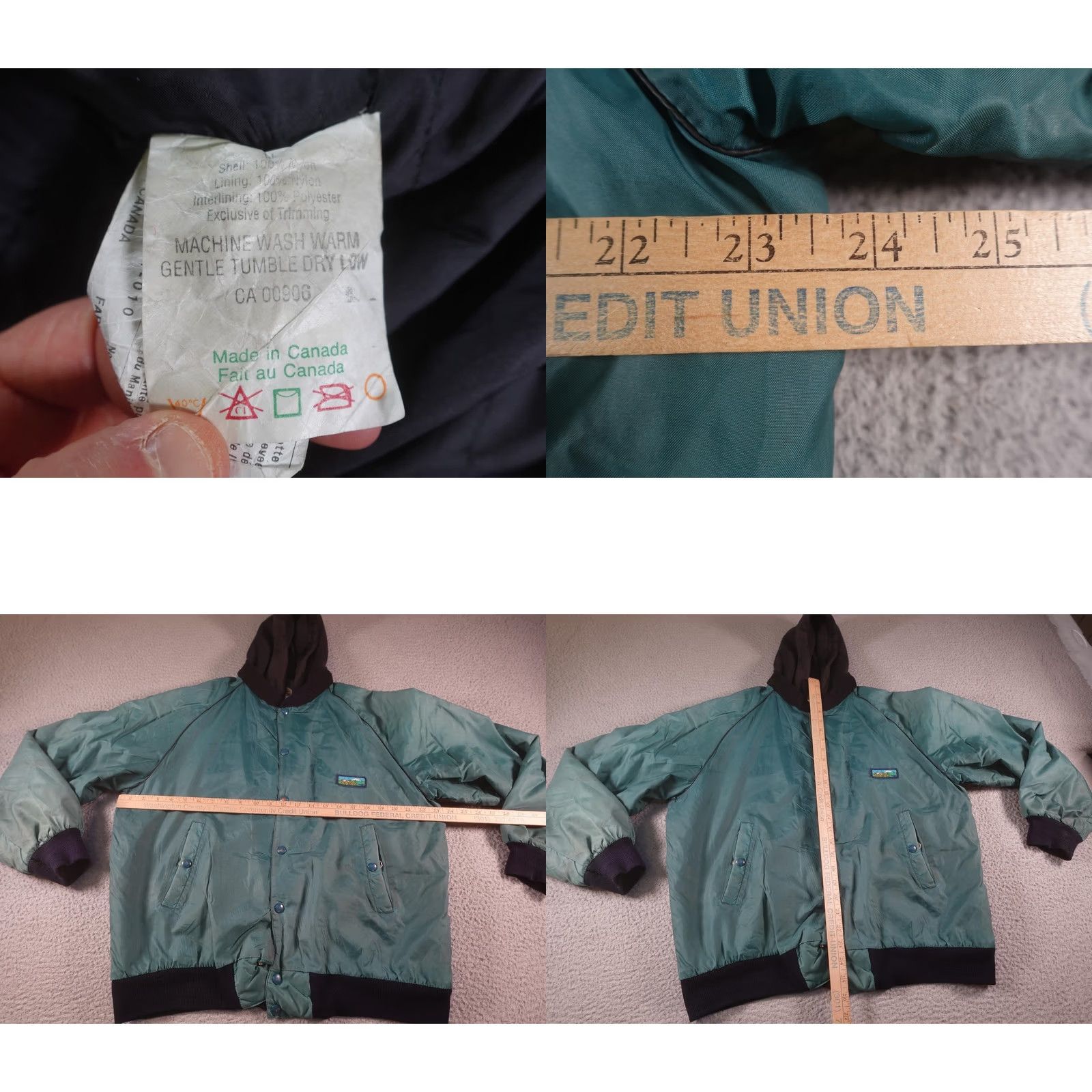Vintage VINTAGE Cabela's Bomber Jacket Mens M Green Hooded Insulated Outdoor Hiking Hunting Casual Travel Size US M / EU 48-50 / 2 - 8 Thumbnail