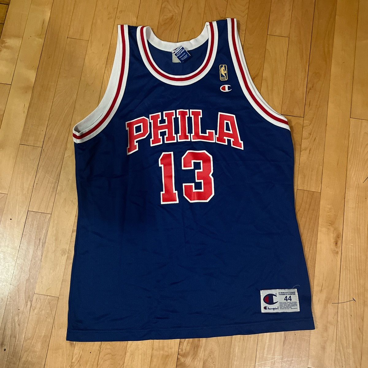 Champion × NBA 50th anniversary PHILA 76S WILT CHAMBERLAIN JERSEY GOLD LOGO Size US L / EU 52-54 / 3 - 1 Thumbnail