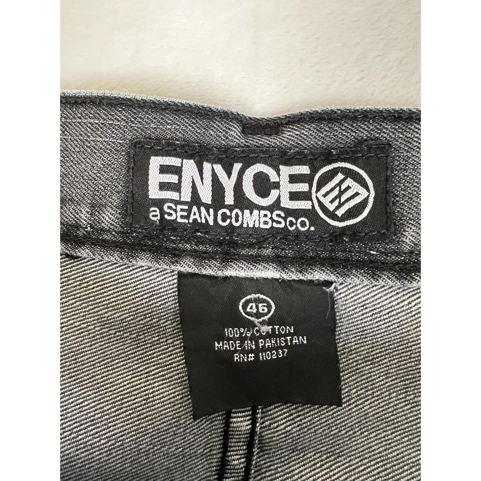 Enyce Vintage Enyce Jeans Mens 42 Baggy Black Faded Denim Hip Hop Size US 42 / EU 58 - 3 Thumbnail