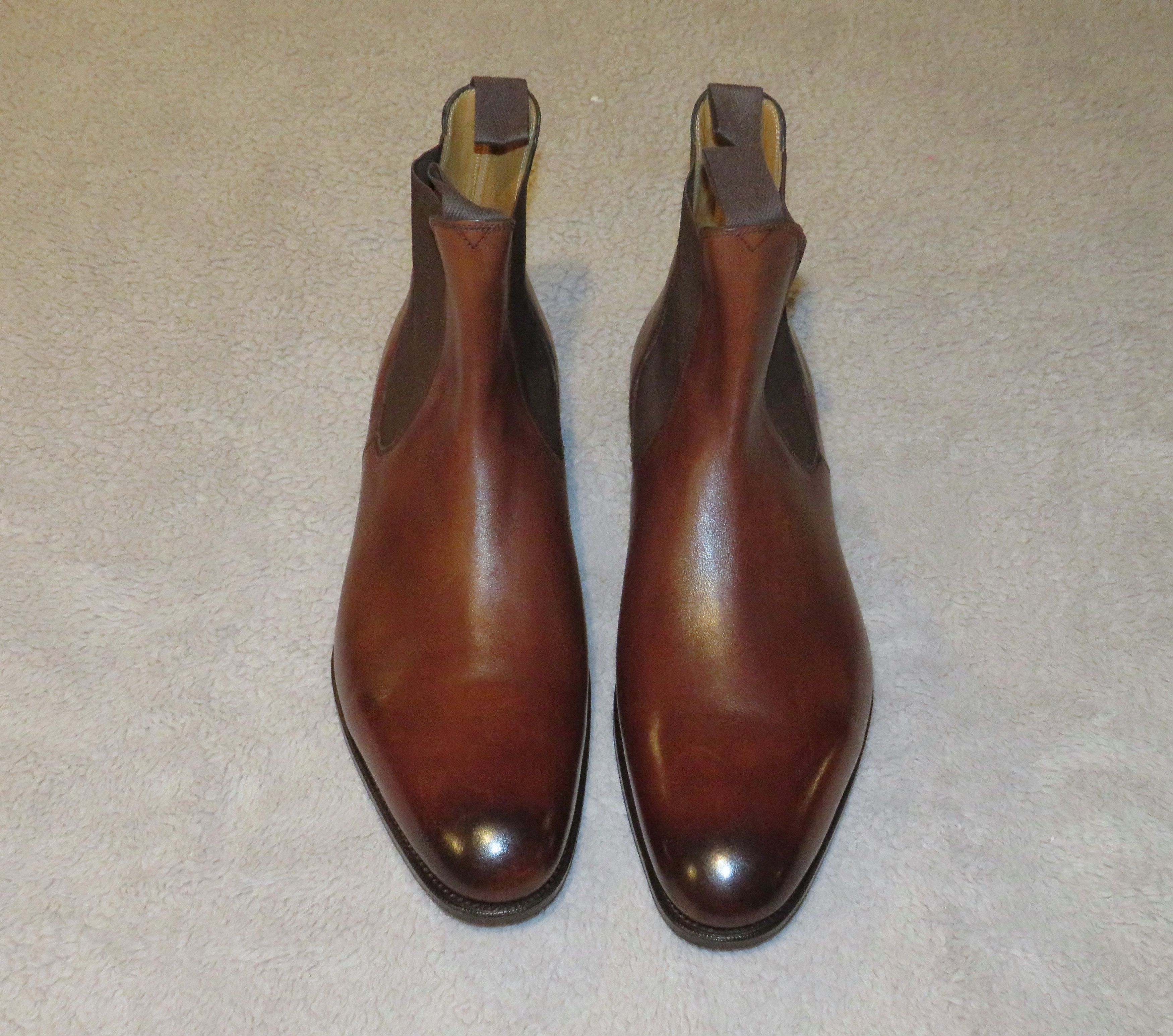 Edward Green Newmarket Dark Oak Antique Calf Chelsea Boots 11E NWOB ...