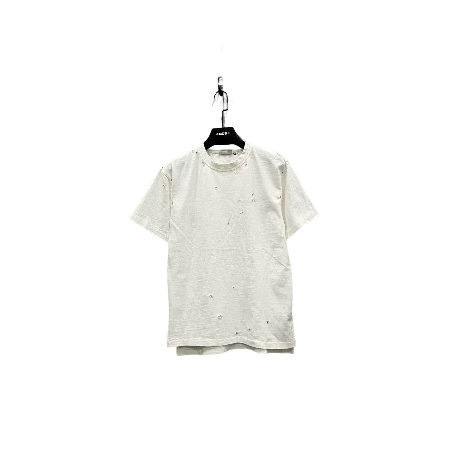 Dior Dior Distressed Logo T-Shirt XS Size US XS / EU 42 / 0 - 1 Thumbnail