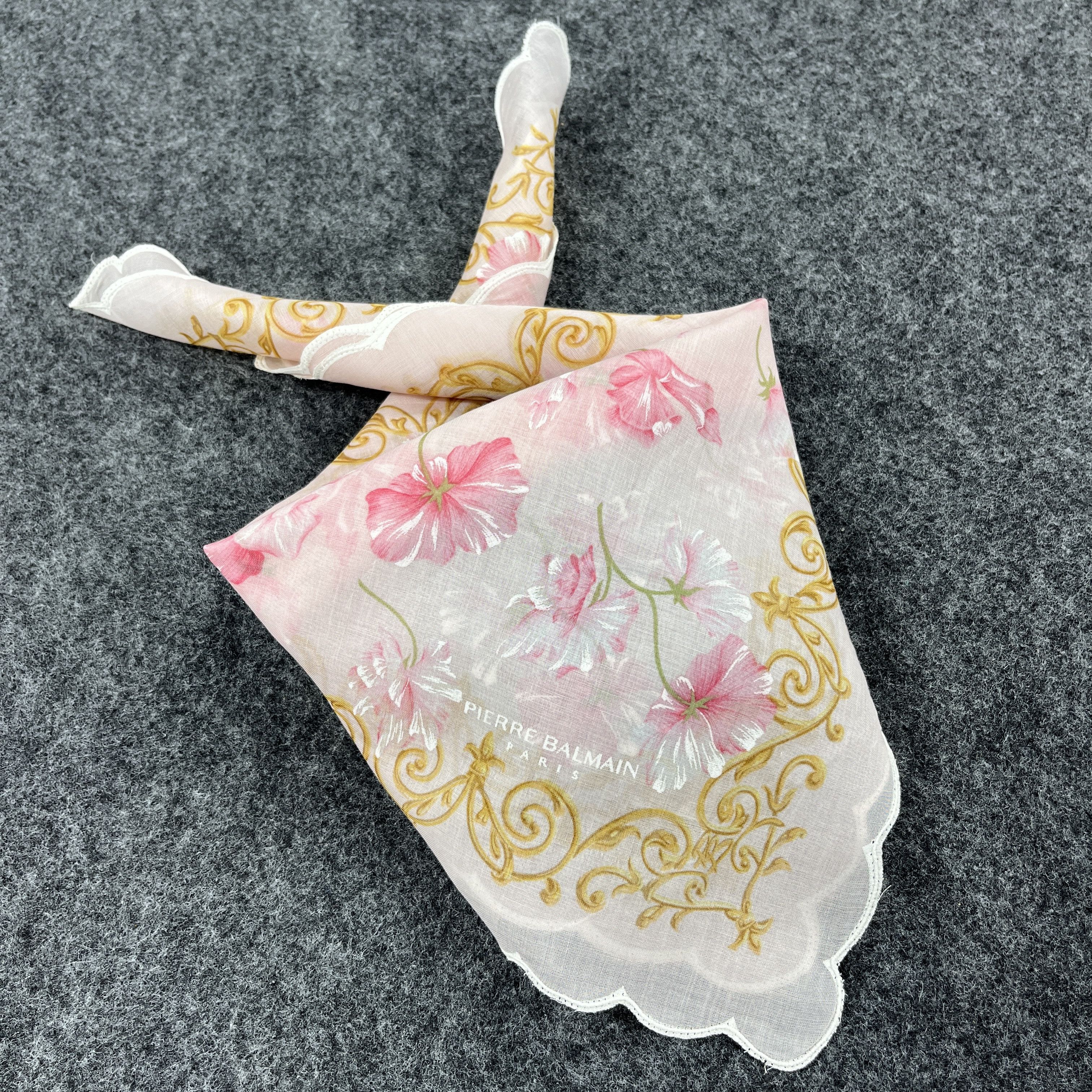 Pierre Balmain × Vintage Pierre Balmain Handkerchief / Bandana / Neckerchief B308 Size ONE SIZE - 10 Thumbnail