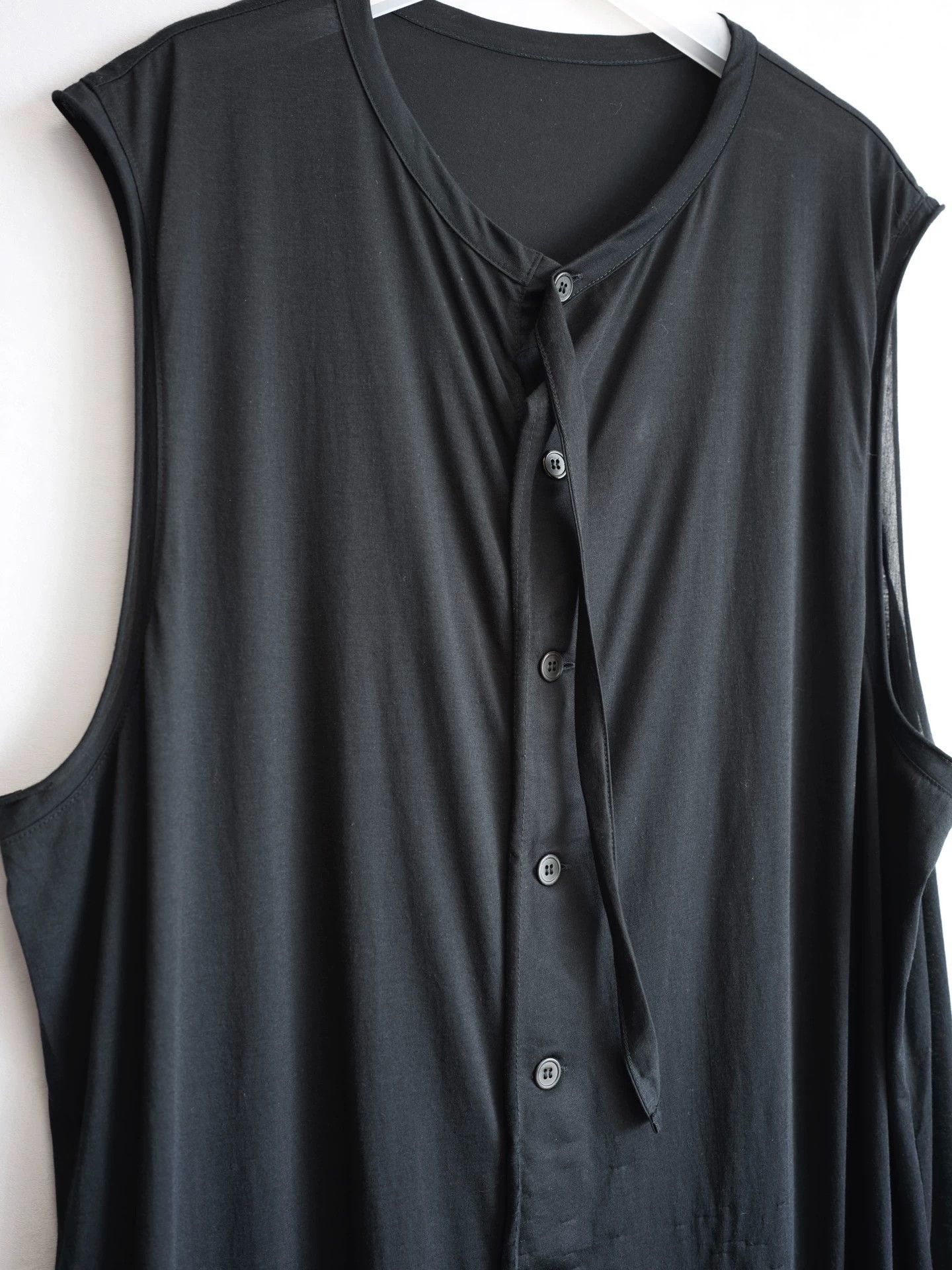 Yohji Yamamoto Yohji Yamamoto 25SS Sleeveless Printed Tunic Size US L / EU 52-54 / 3 - 8 Thumbnail