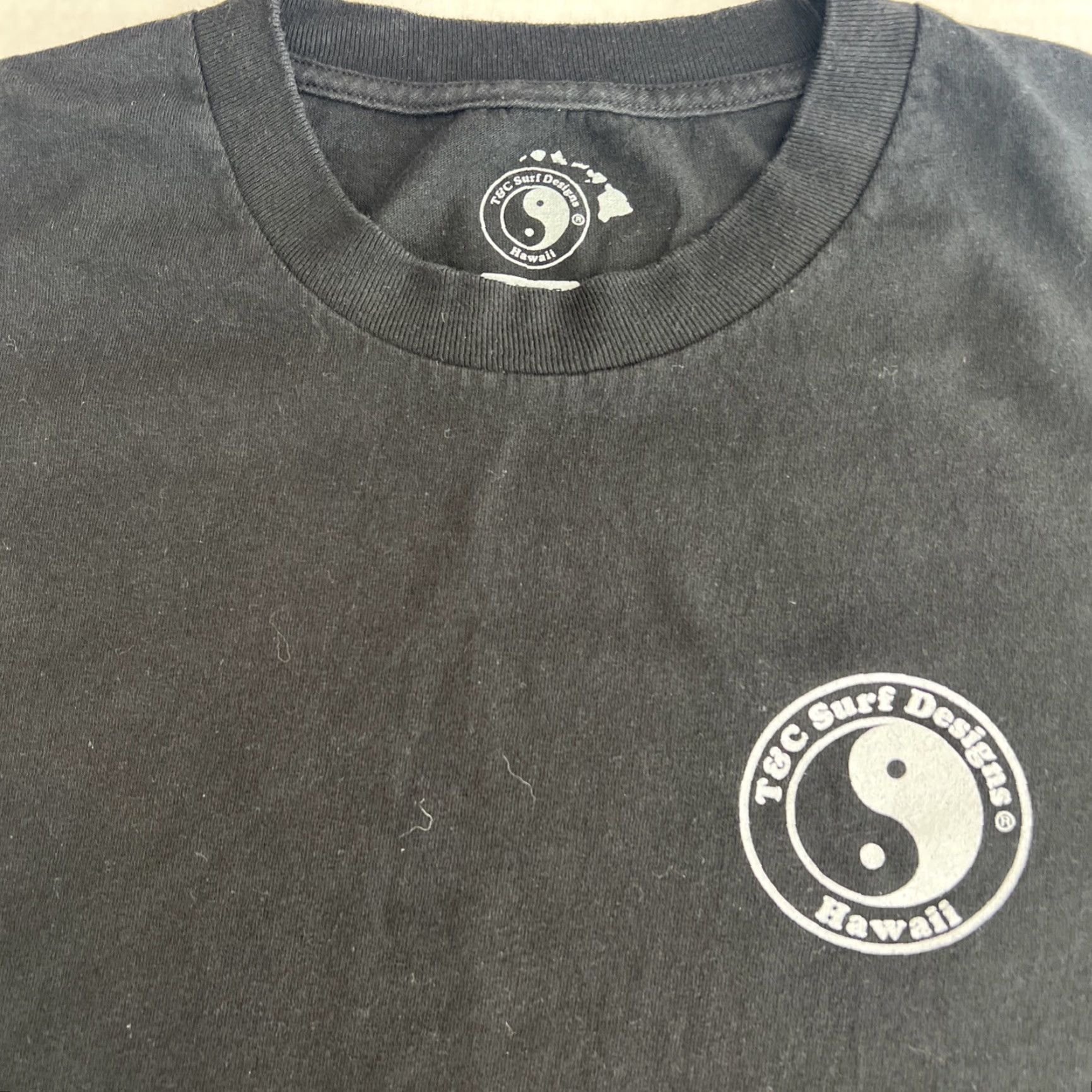 4SDESIGNS VINTAGE Surfer’s T&C Town & Country Surf Designs Hawaii ‘HI’ Logo Shirt Large Black Size US L / EU 52-54 / 3 - 3 Thumbnail