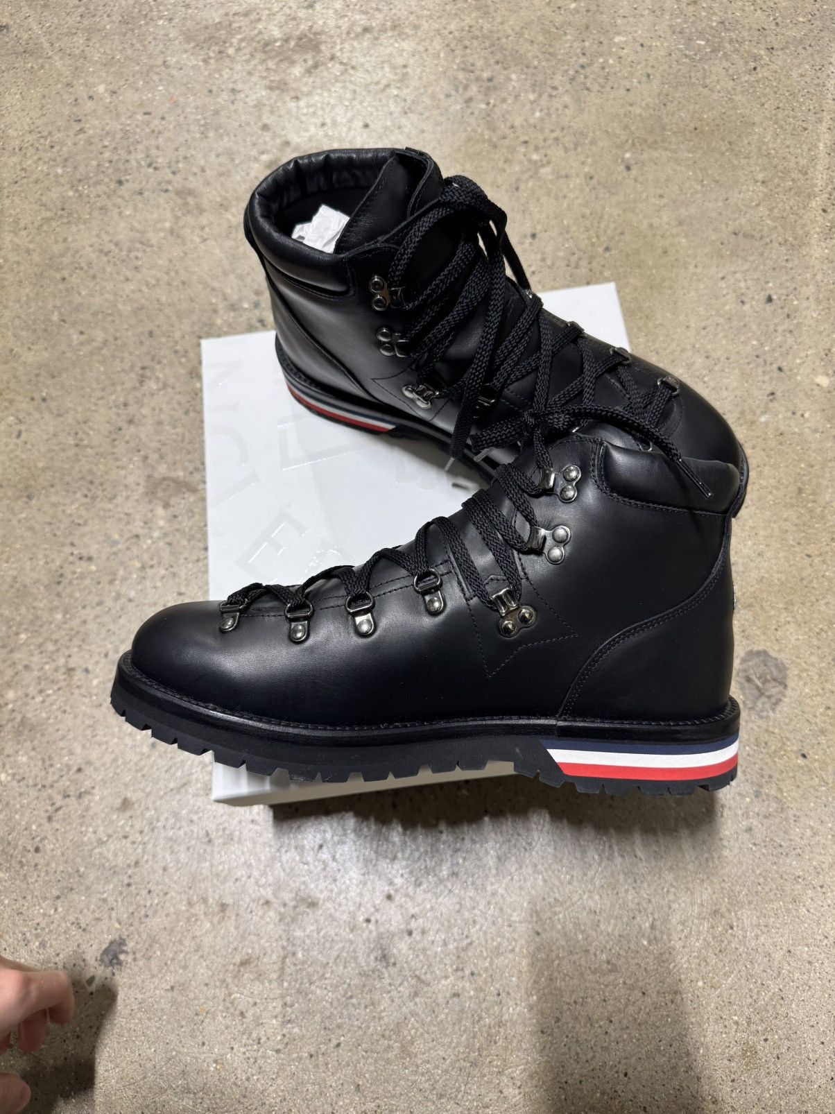 Moncler Moncler Striped Leather Winter Boots NEW 900$ Size US 11 / EU 44 - 6 Thumbnail