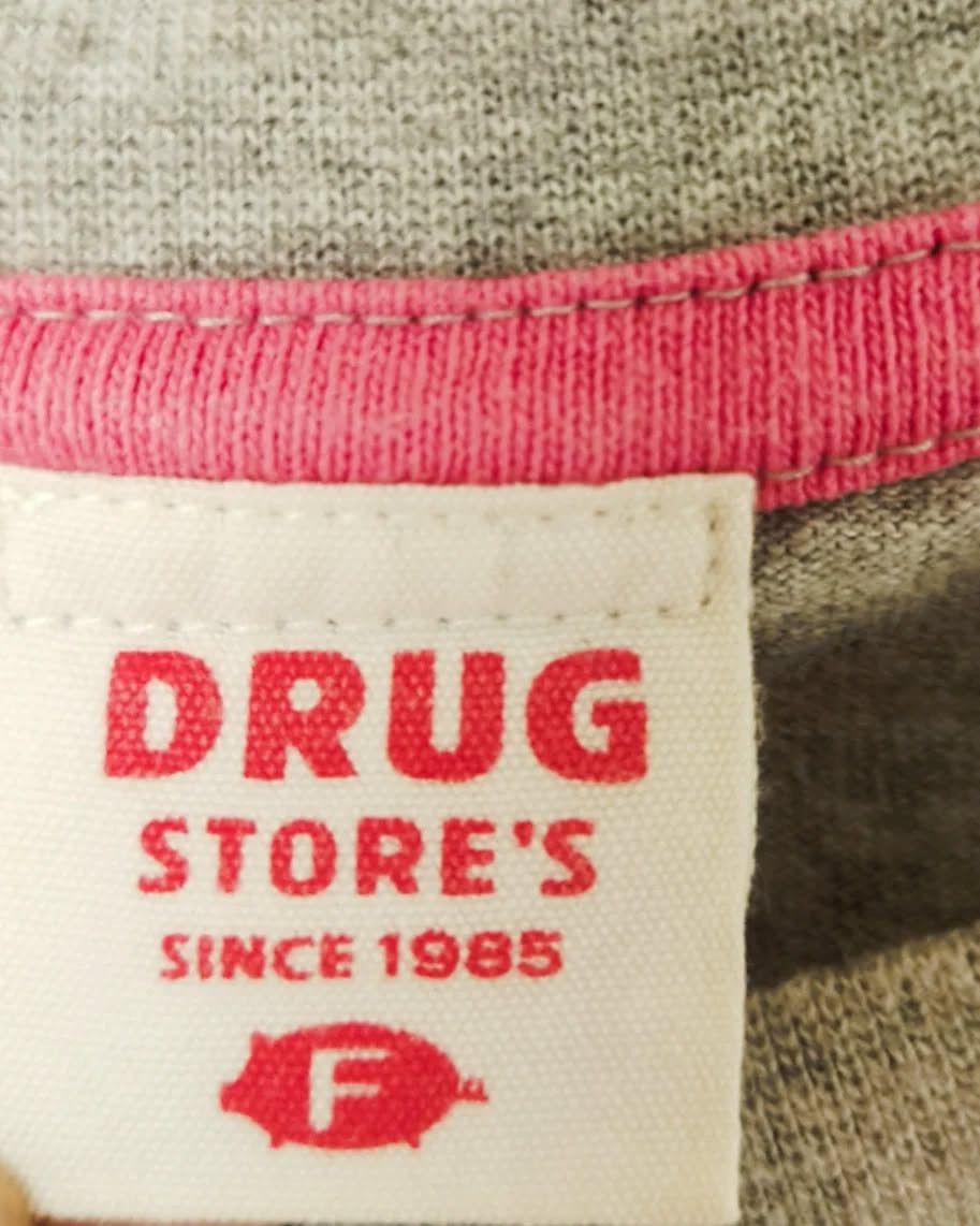 Hysteric Glamour Drug Store's Graphic Tee Pig Noodle Print Heather Grey Size US M / EU 48-50 / 2 - 4 Thumbnail