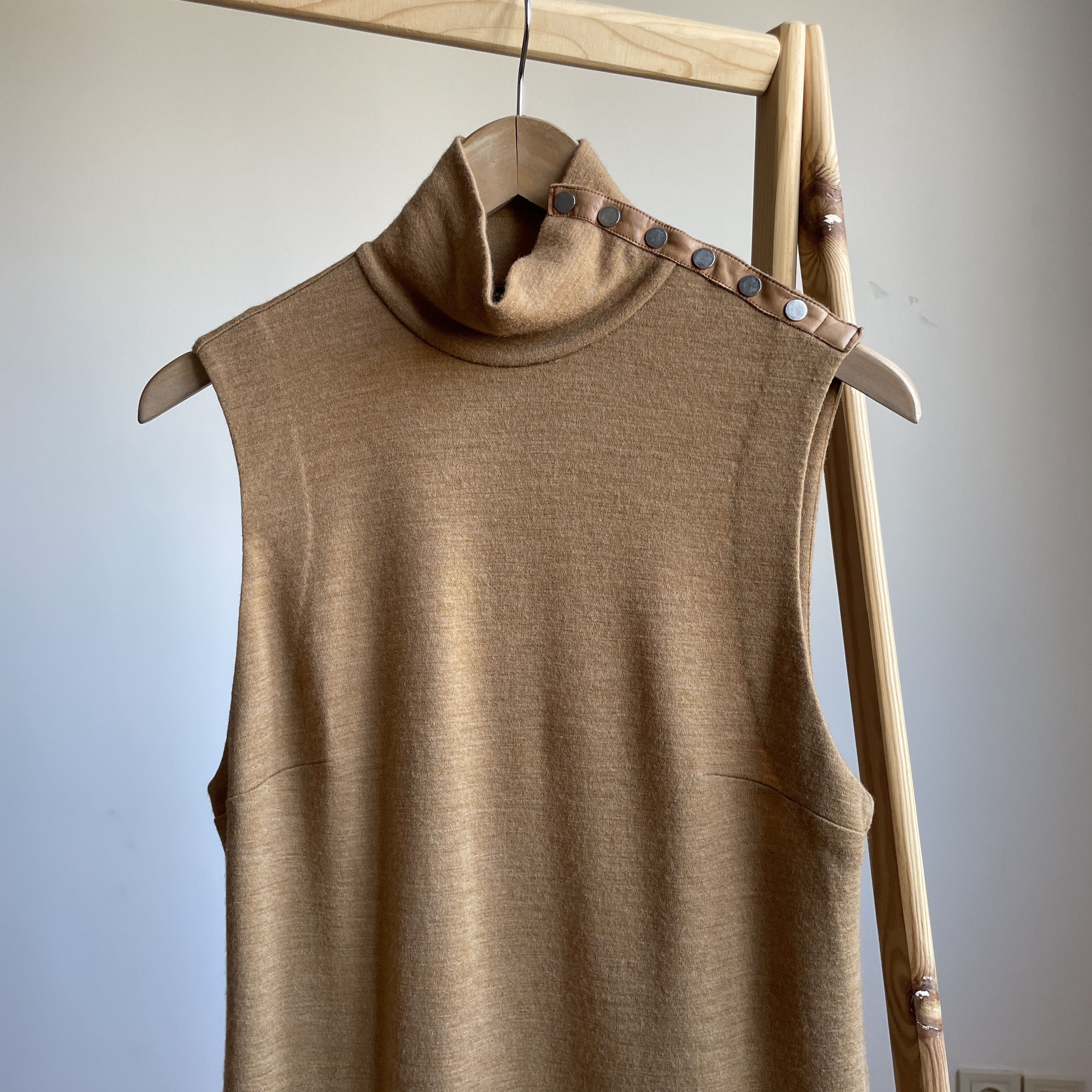 Polo Ralph Lauren Polo Ralph Lauren Pure Wool Mock Neck Sleeveless Dress Size L / US 10 / IT 46 - 3 Thumbnail