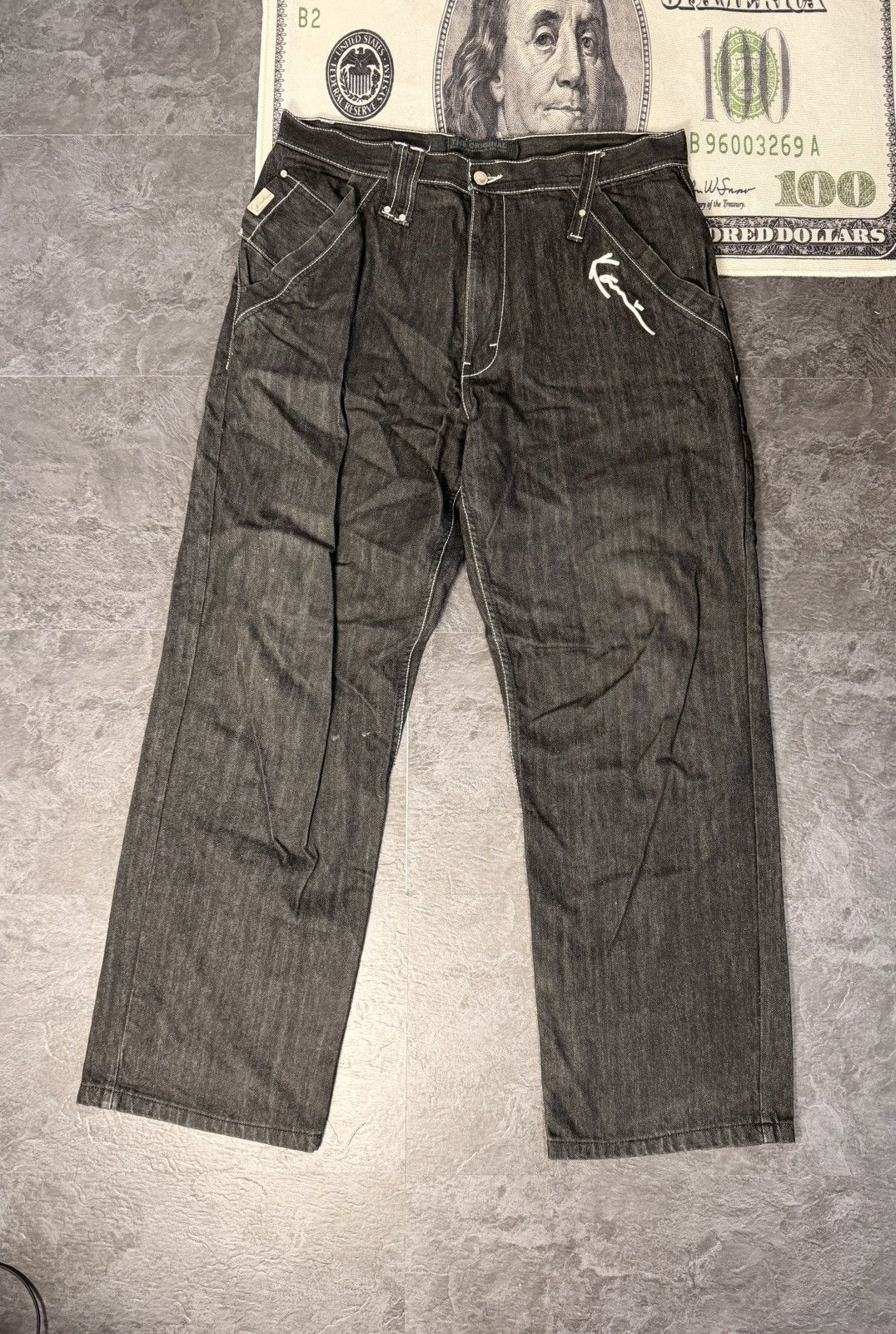 Karl Kani Vintage Karl Kani jeans,sk8 streetwear y2k japan style Size US 38 / EU 54 - 8 Thumbnail