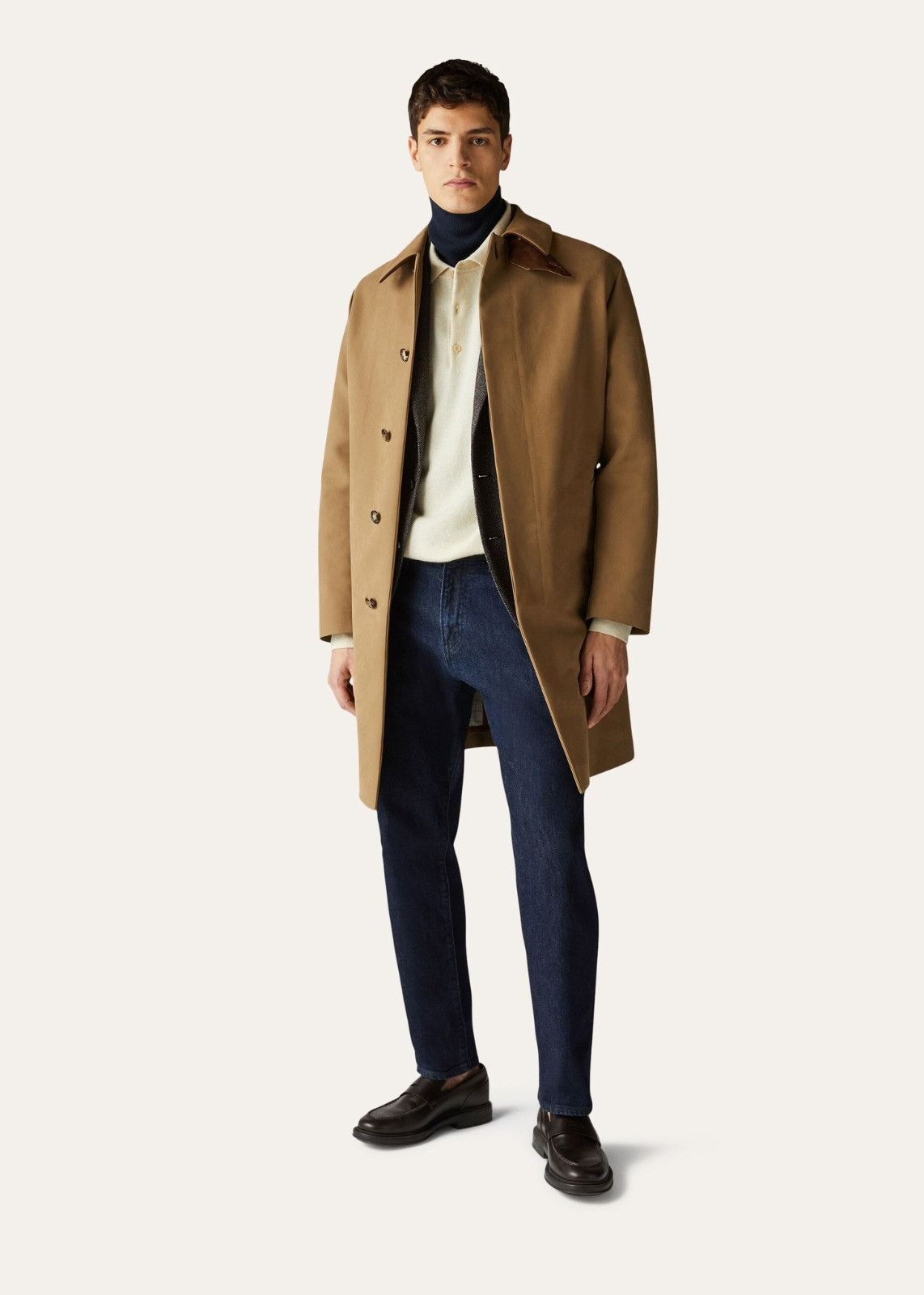 Loro Piana o1srvl11e1124 Single-Breasted Overcoat in Camel Size US L / EU 52-54 / 3 - 5 Thumbnail