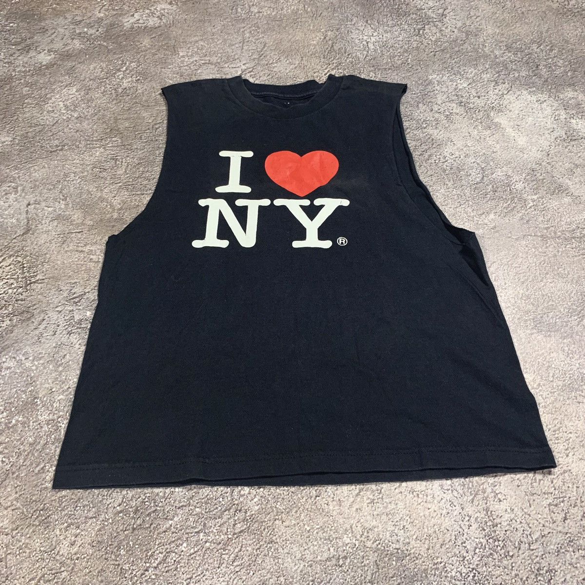Vintage Vintage 90s I Love NY Graphic Tank Top Streetwear Boxy M Size US M / EU 48-50 / 2 - 2 Thumbnail