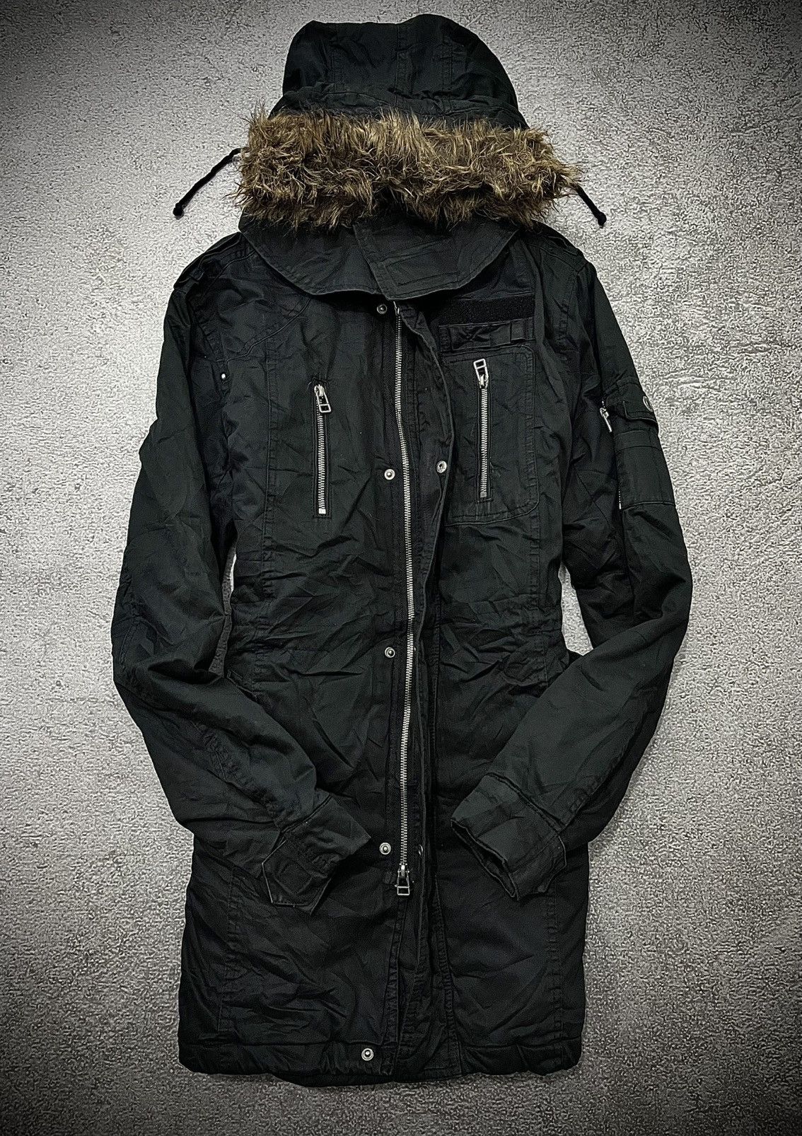 In The Attic Vintage In the attic Apocalypse Fur Hood Parka Jacket Size US M / EU 48-50 / 2 - 1 Thumbnail