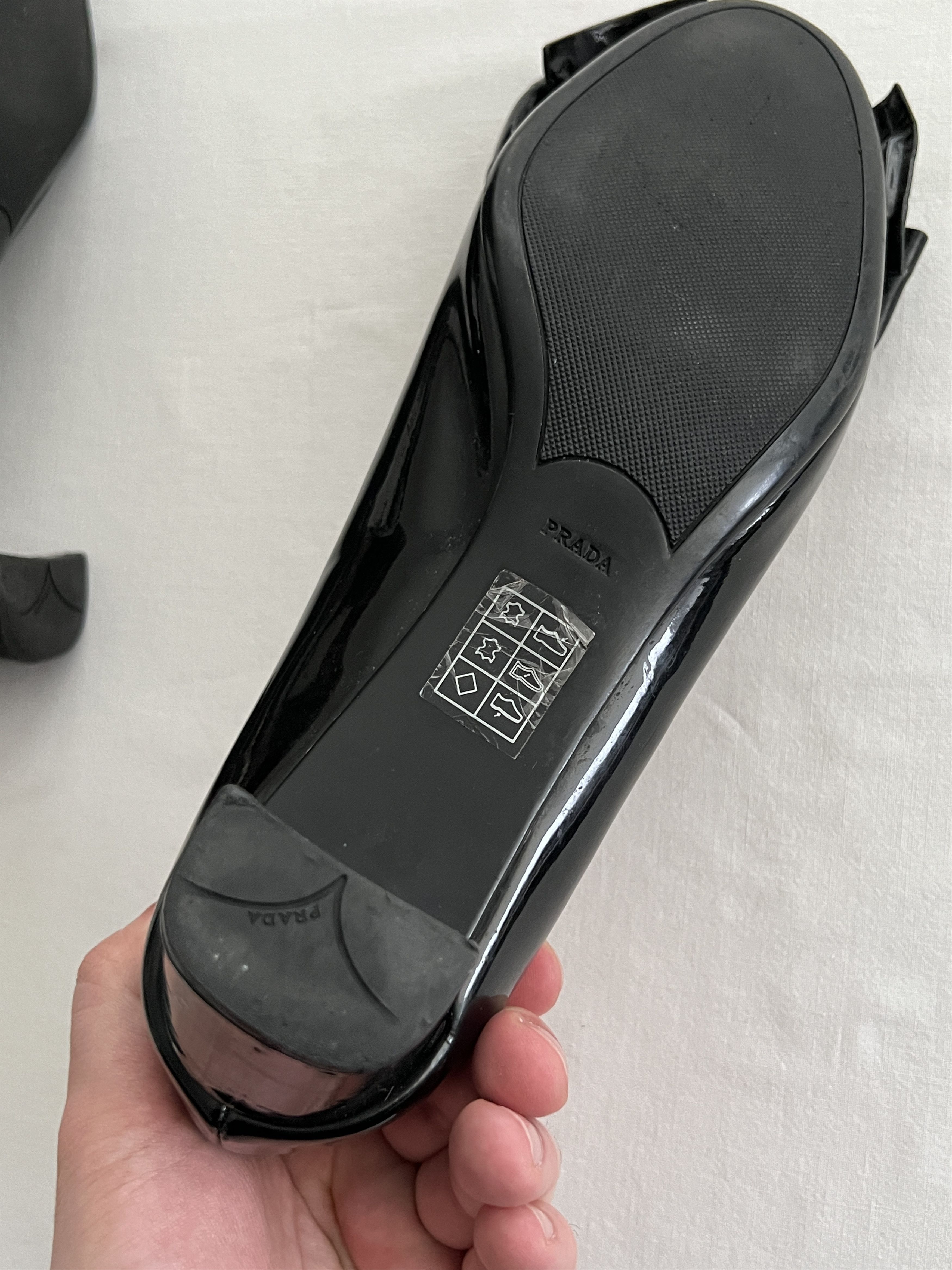 Prada × Vintage Vintage Prada Black Heels Size US 7 / IT 37 - 23 Thumbnail