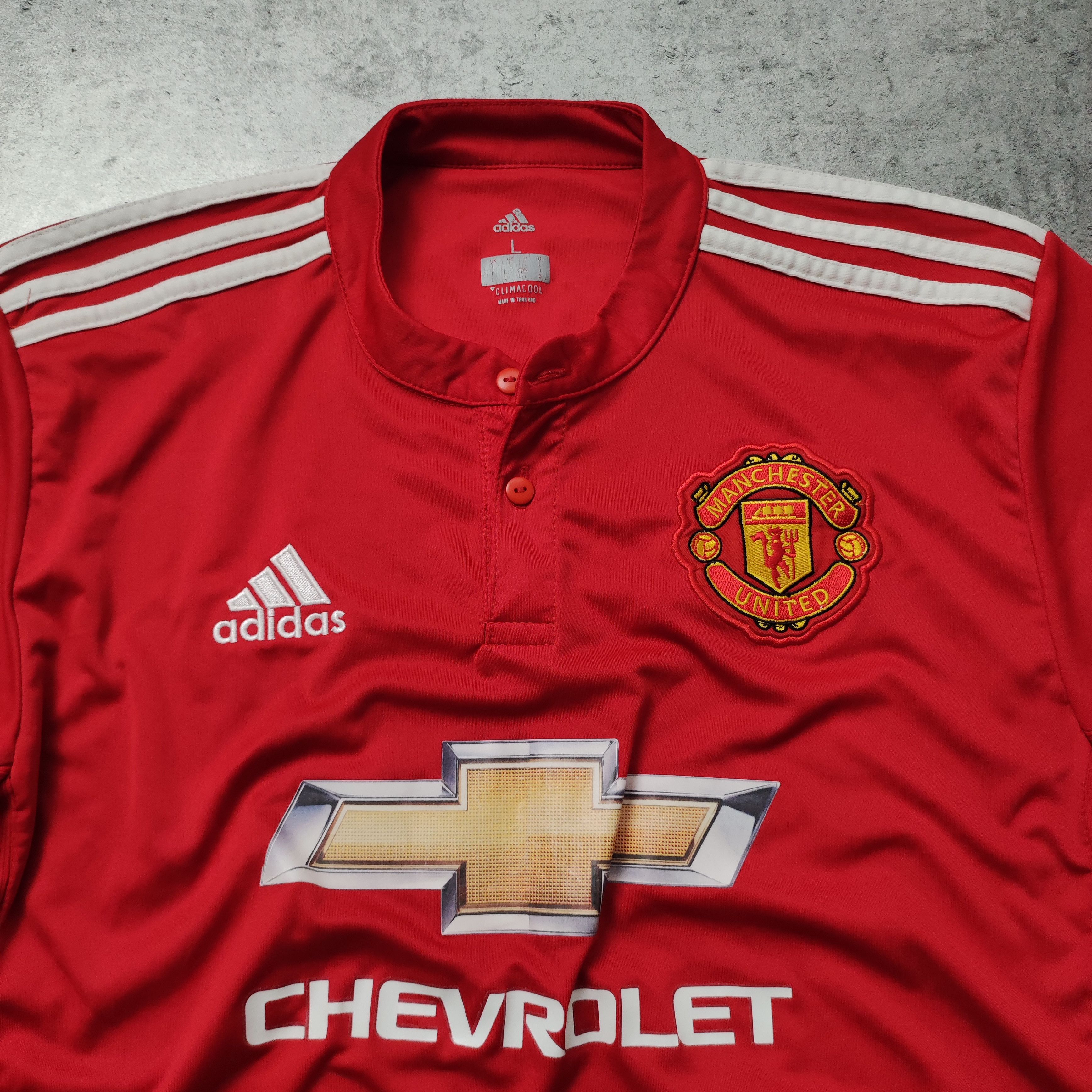Adidas RARE Adidas x Manchester United Home Football Jersey Size US L / EU 52-54 / 3 - 5 Thumbnail