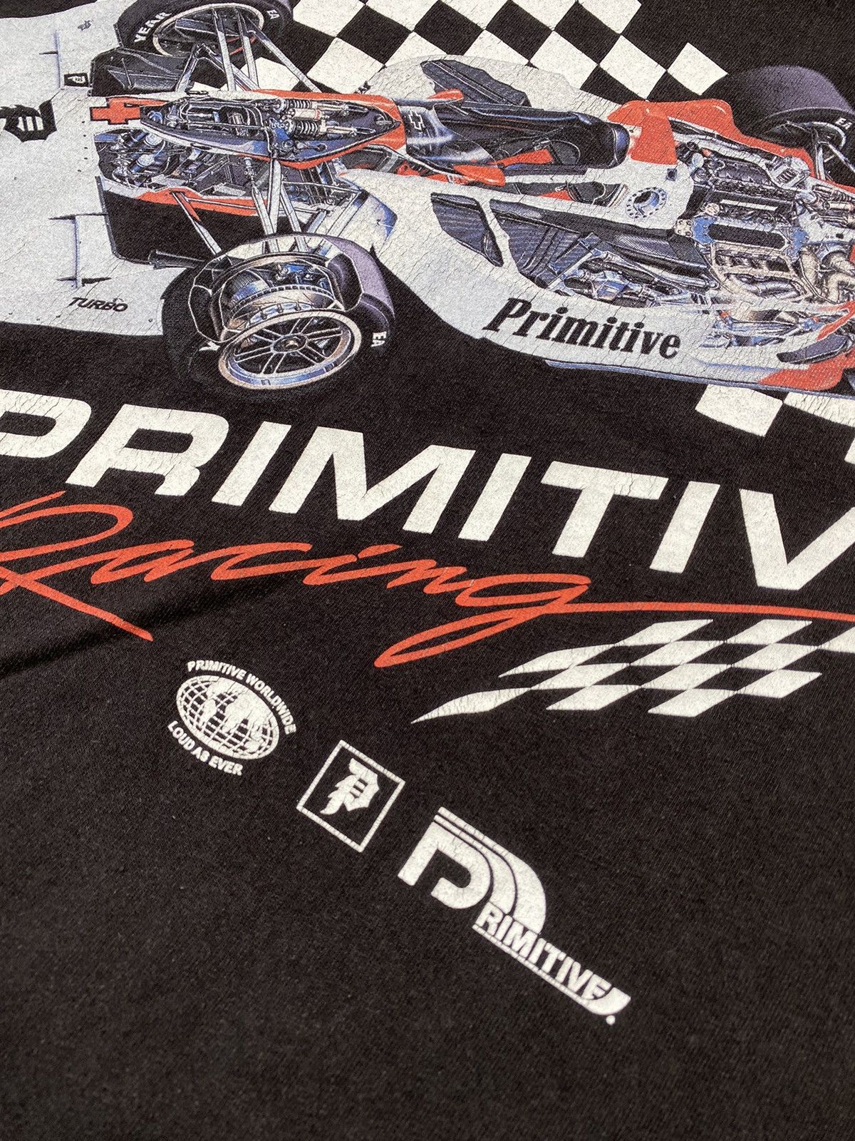 Primitive Primitive Racing Podium Faded Black Tee Shirt Size US L / EU 52-54 / 3 - 5 Thumbnail