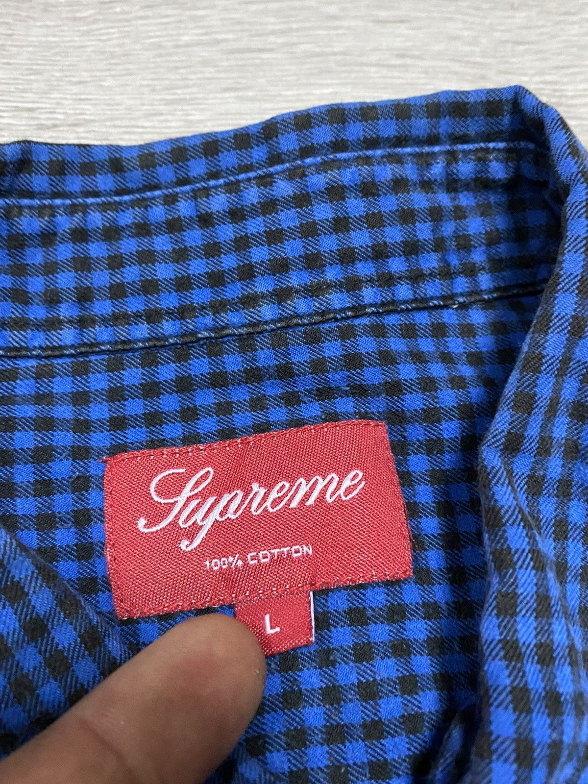 Supreme Supreme flannel buttons check shirt pockets Size US L / EU 52-54 / 3 - 5 Thumbnail