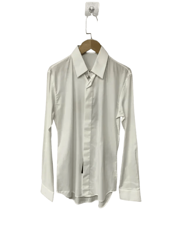 Dior Dior Men's White Gothic Dot Long Sleeve Shirt 0079 Size US S / EU 44-46 / 1 - 1 Thumbnail