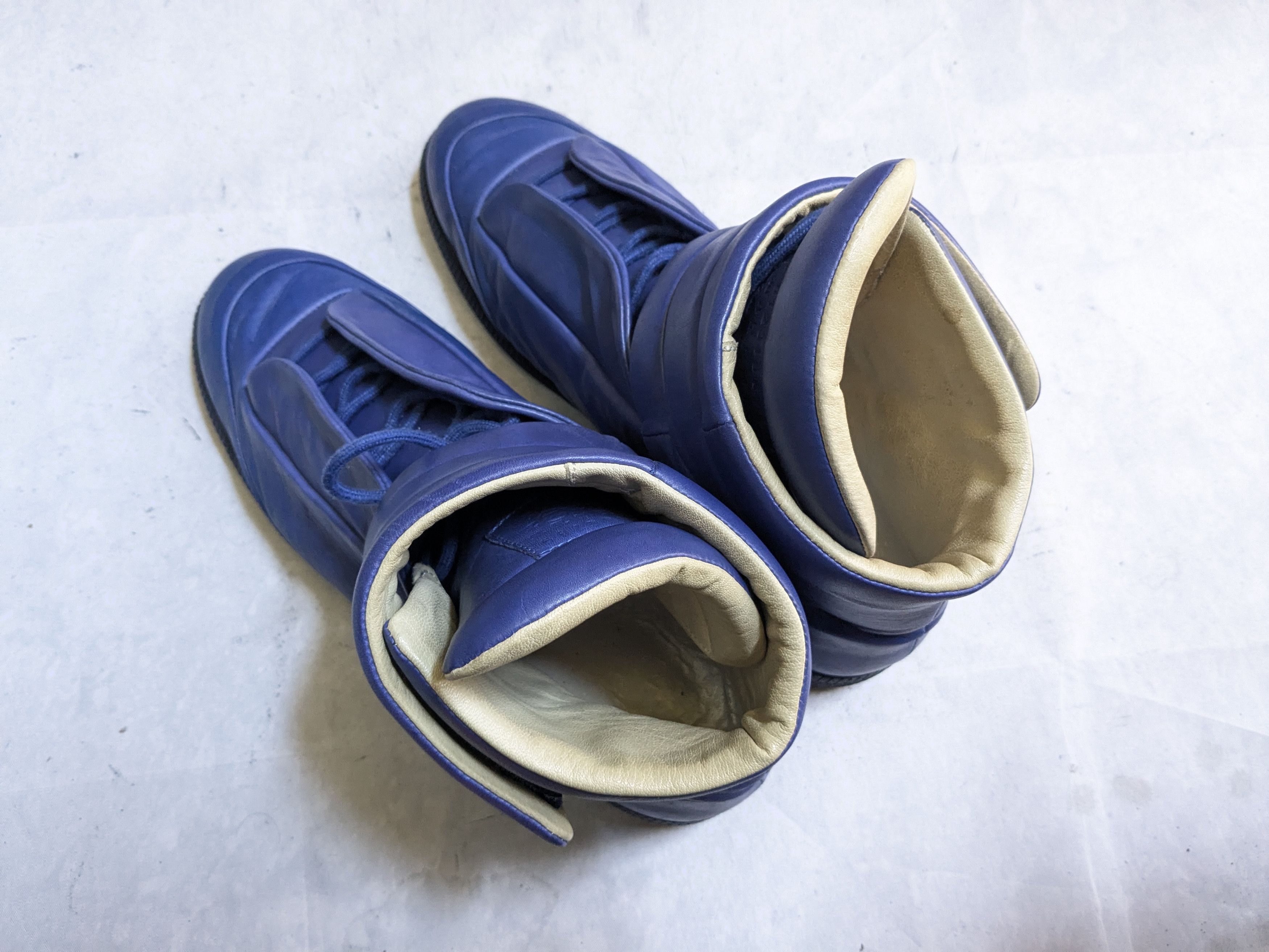 Maison Margiela Maison Margiela Future Blue 12 45 High Tops Leather Size US 12 / EU 45 - 13 Thumbnail