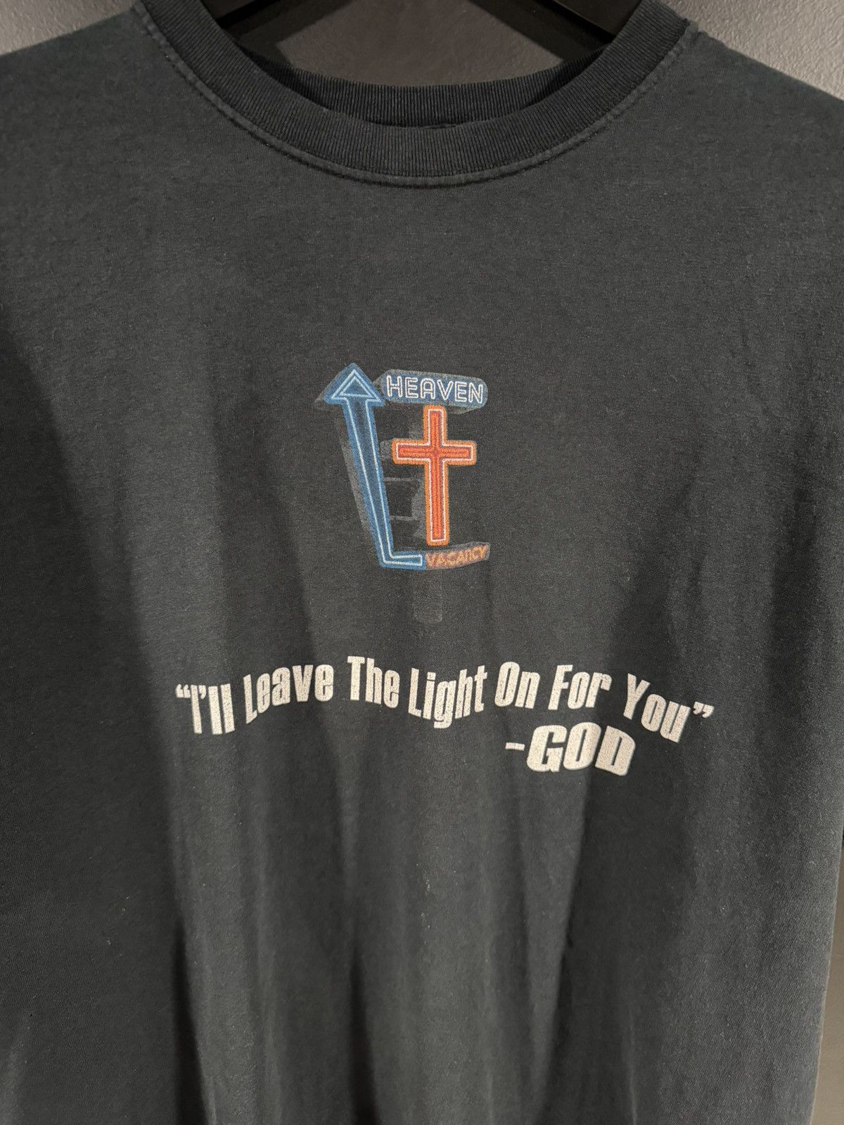 Vintage 2000s Y2K Vintage God Jesus Grunge Humor Fade Graphic Tee XL Size US XL / EU 56 / 4 - 2 Thumbnail