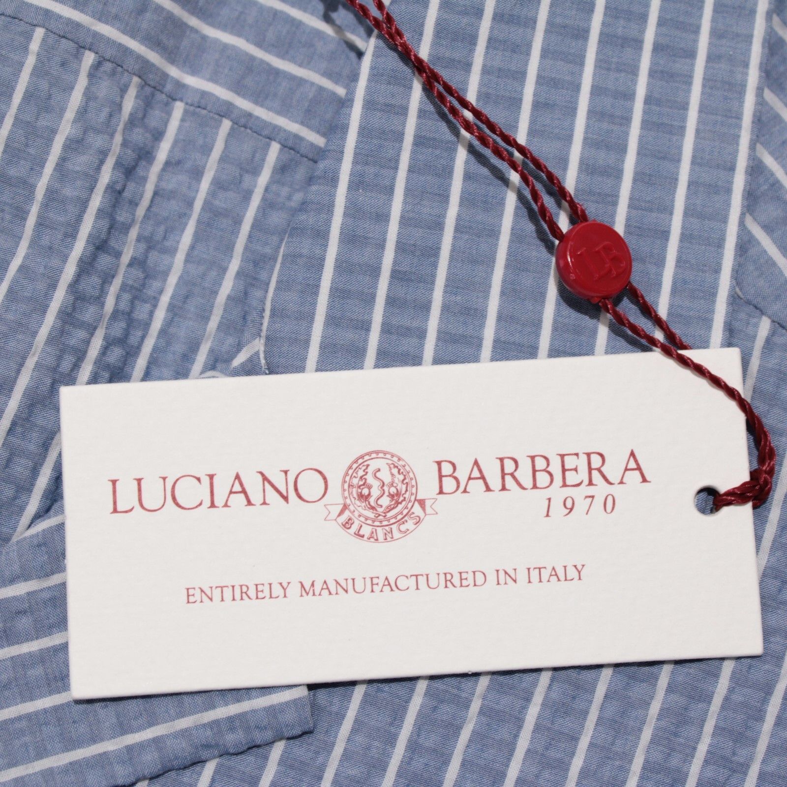 Luciano Barbera Luciano Barbera New with tags Shirt Size M US In Blue Size US M / EU 48-50 / 2 - 2 Thumbnail