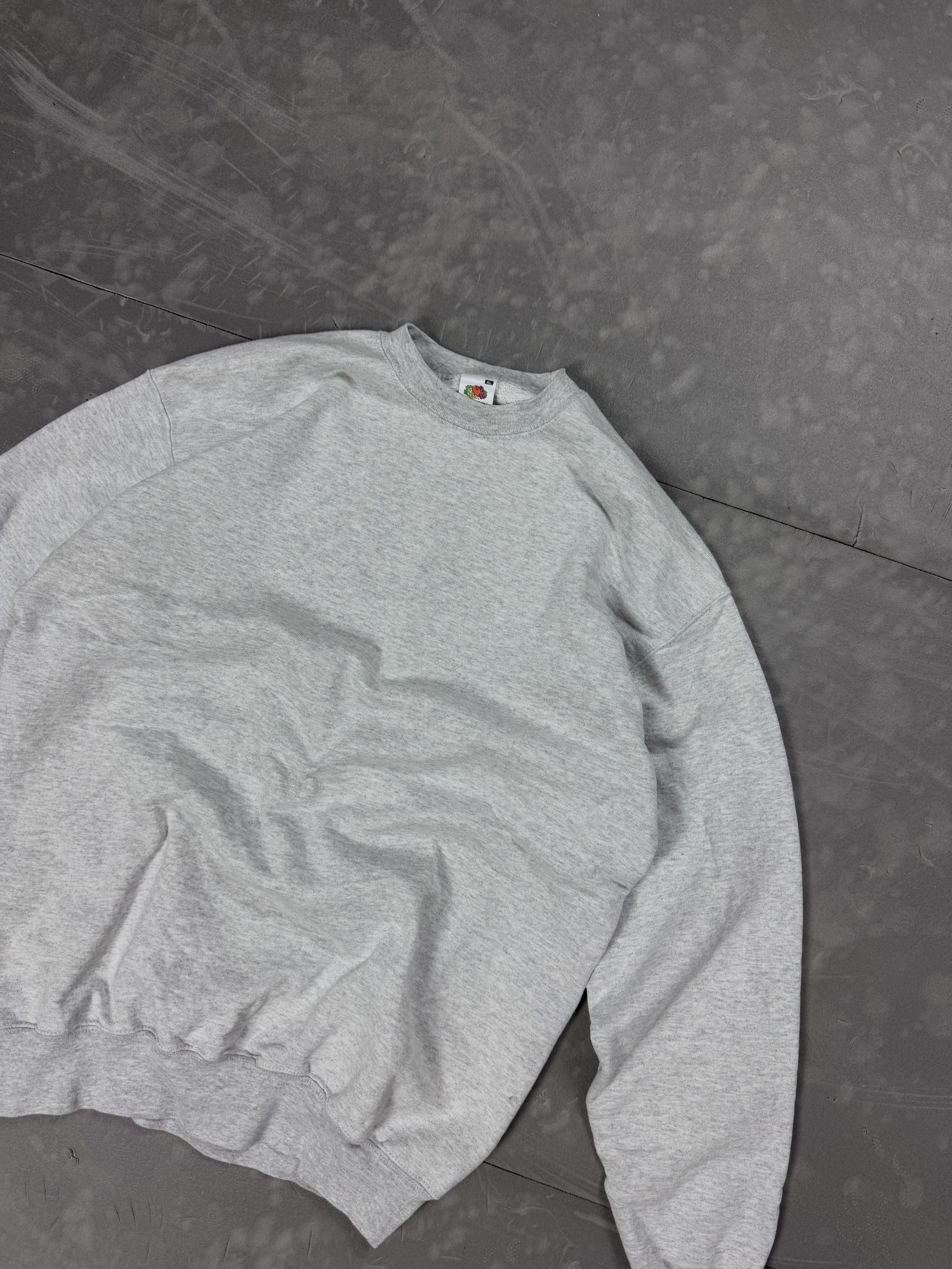 Fruit Of The Loom × Vintage Vintage Fruit Of The Loom FOTL 90s boxy blank crewneck Size US XL / EU 56 / 4 - 3 Thumbnail