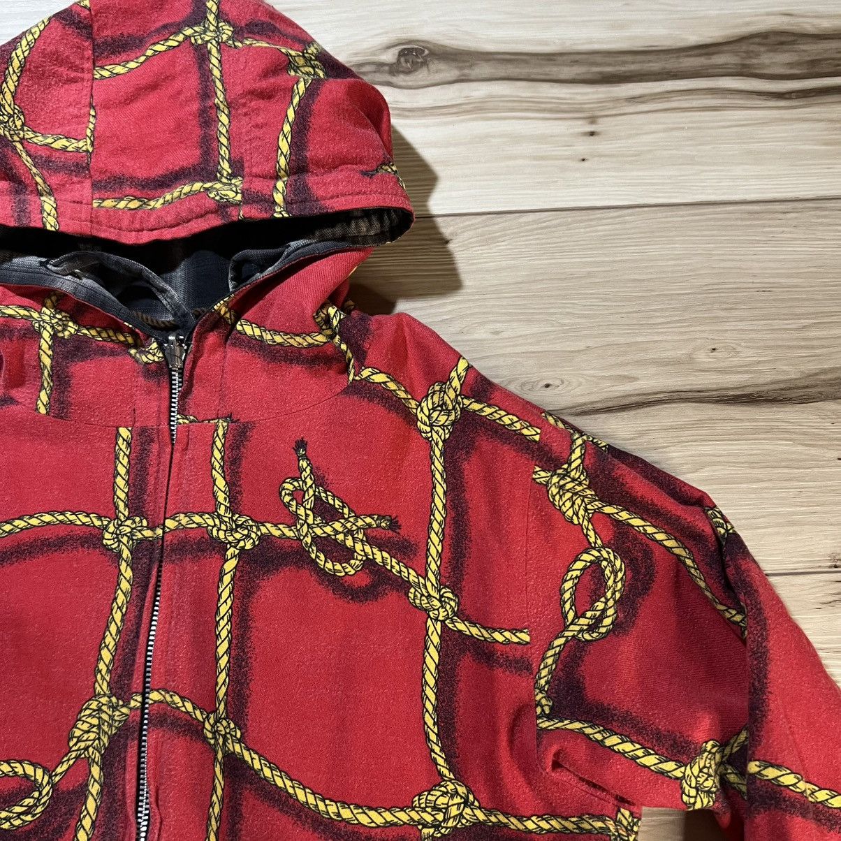 Sasquatchfabrix Sasquatchfabrix AW05 3D Rope Check Reversible Hoodie Size US M / EU 48-50 / 2 - 6 Thumbnail