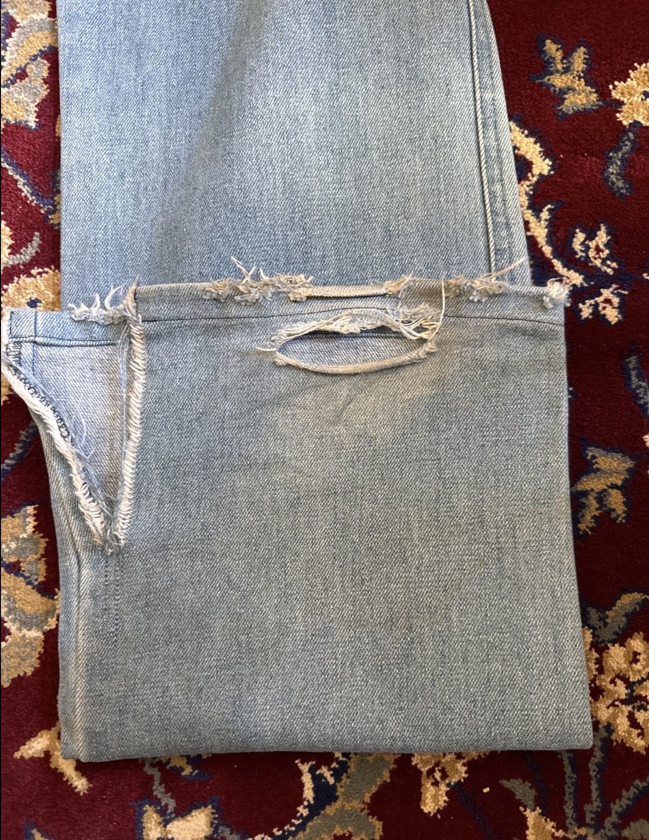 Raf Simons Raf Simons SS2005 flare jeans Size US 29 - 4 Thumbnail