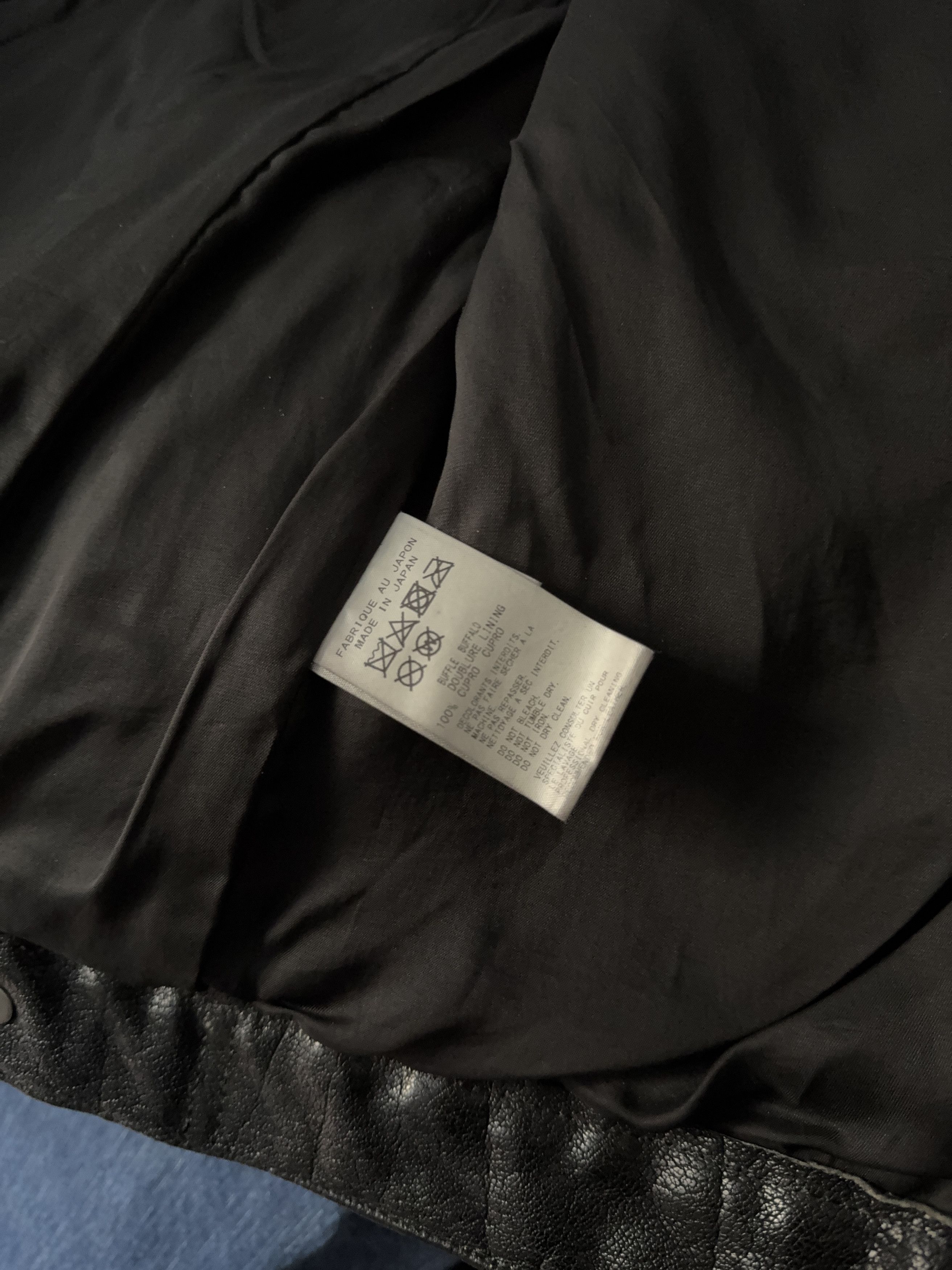 Yohji Yamamoto Yohji Yamamoto Pour Homme x Isamu Katayama Leather Jacket Size US L / EU 52-54 / 3 - 6 Thumbnail