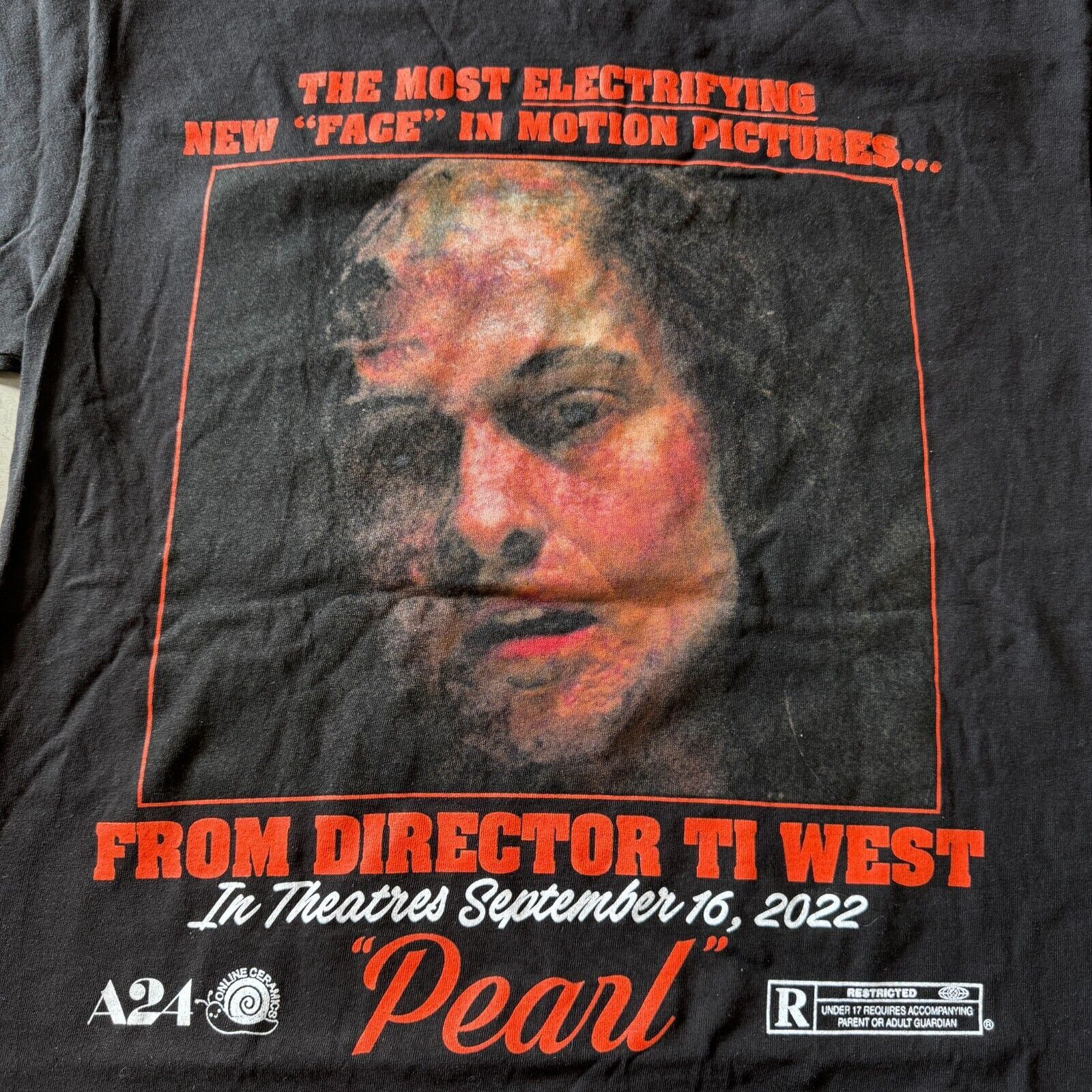 Online Ceramics Online Ceramics A24 Horror Pearl Farm From Hell T-Shirt M Size US M / EU 48-50 / 2 - 6 Thumbnail
