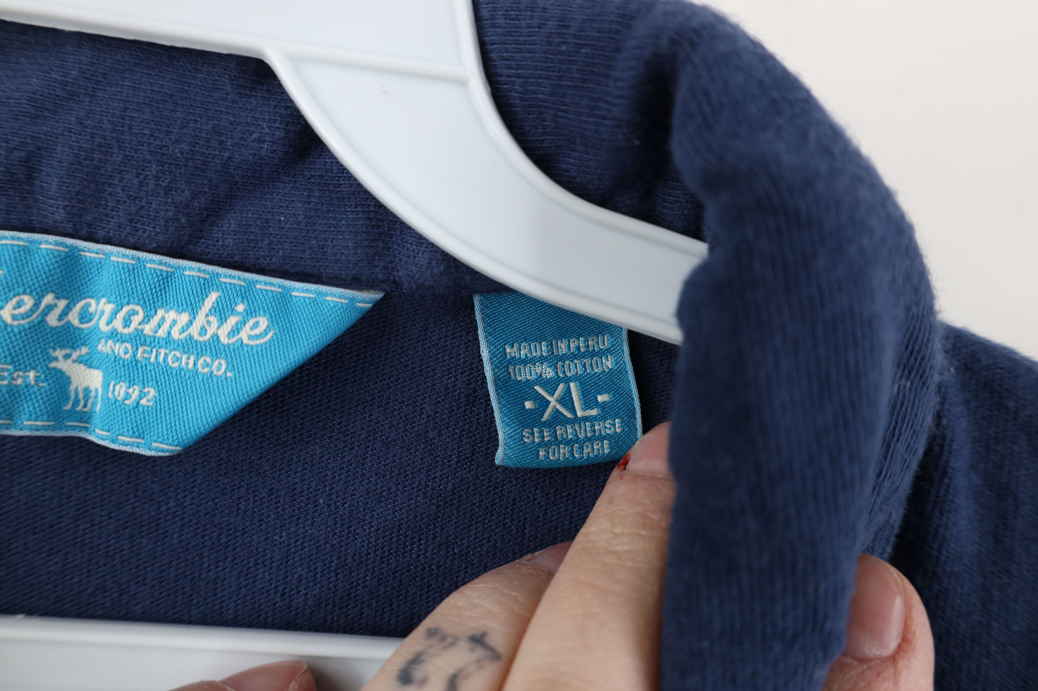Abercrombie & Fitch Vintage 90s Y2K Abercrombie & Fitch Knit Polo Shirt Blue Size US XL / EU 56 / 4 - 10 Thumbnail