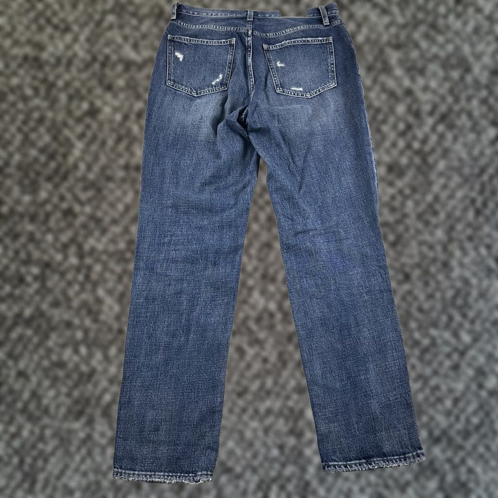 Pistola Pistola Jeans Distressed High-Rise Wide-Leg Ankle 28 Blue Womens Size 28 Jeans Bobbie Distressed Wide-Leg Blue Size 28" / US 6 / IT 42 - 1 Thumbnail