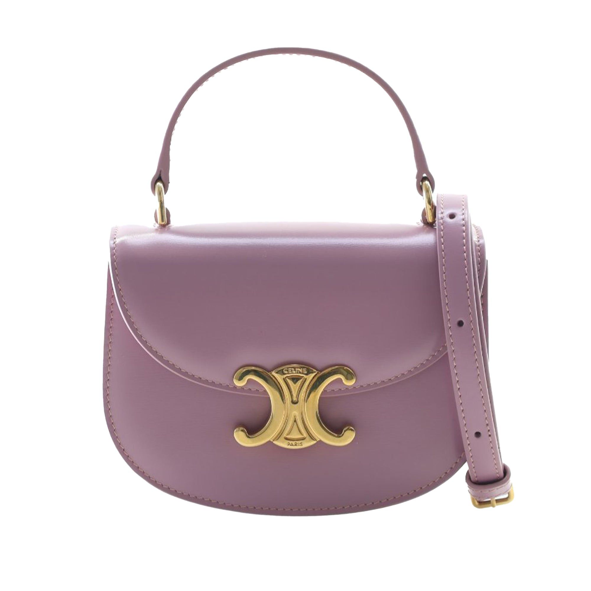 Celine Mini Shiny Calfskin Besace Clea Satchel Size ONE SIZE - 1 Thumbnail