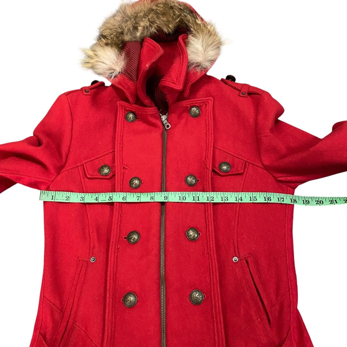 PPFM Vintage Ppfm Faux Fur Hoodie Zipper Jacket S Size Red Colour Size US S / EU 44-46 / 1 - 11 Thumbnail