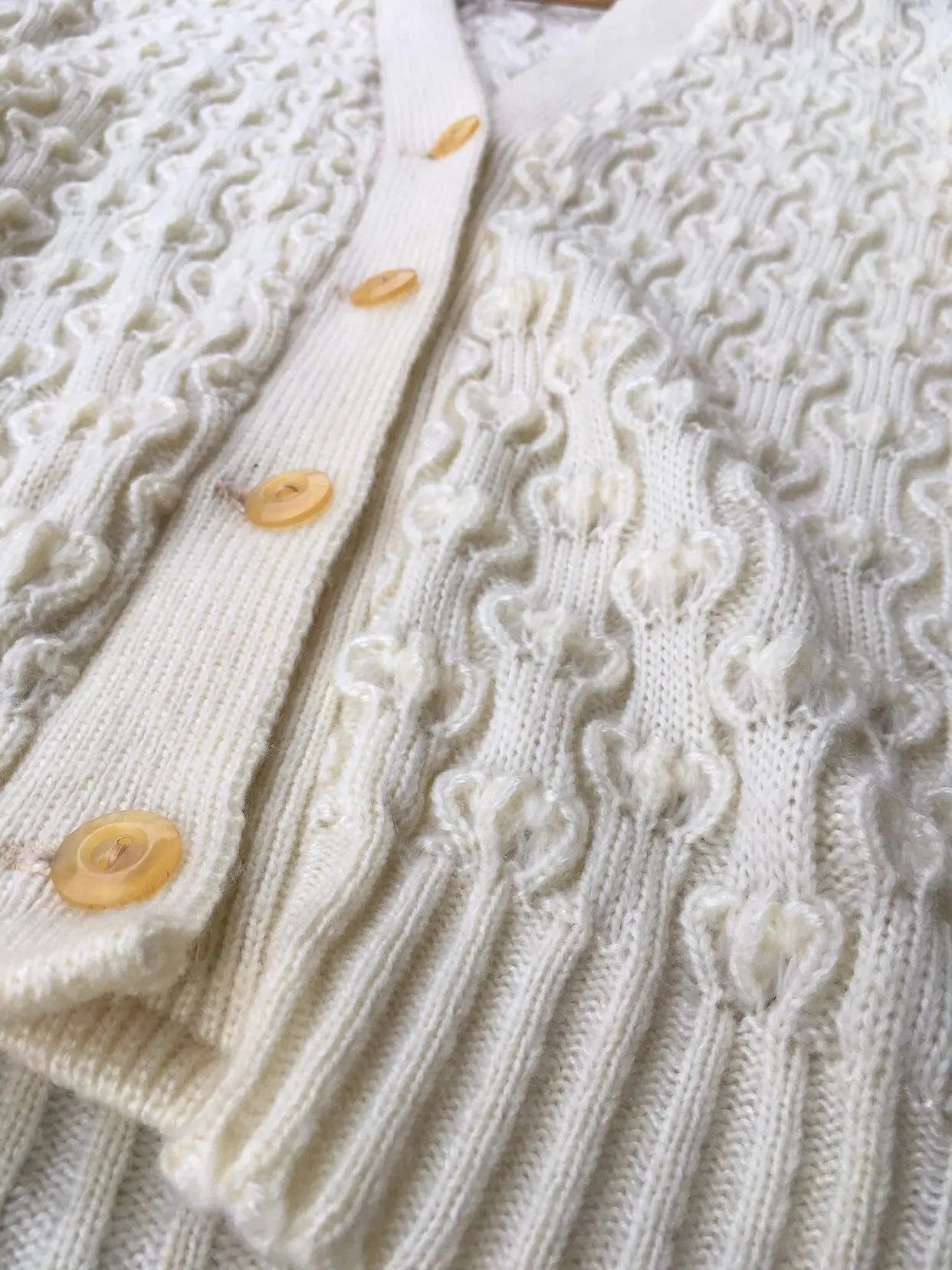 Designer × Vintage Japanese Cardigan Pureknit Pullover Knitting Pattern Size US L / EU 52-54 / 3 - 5 Thumbnail